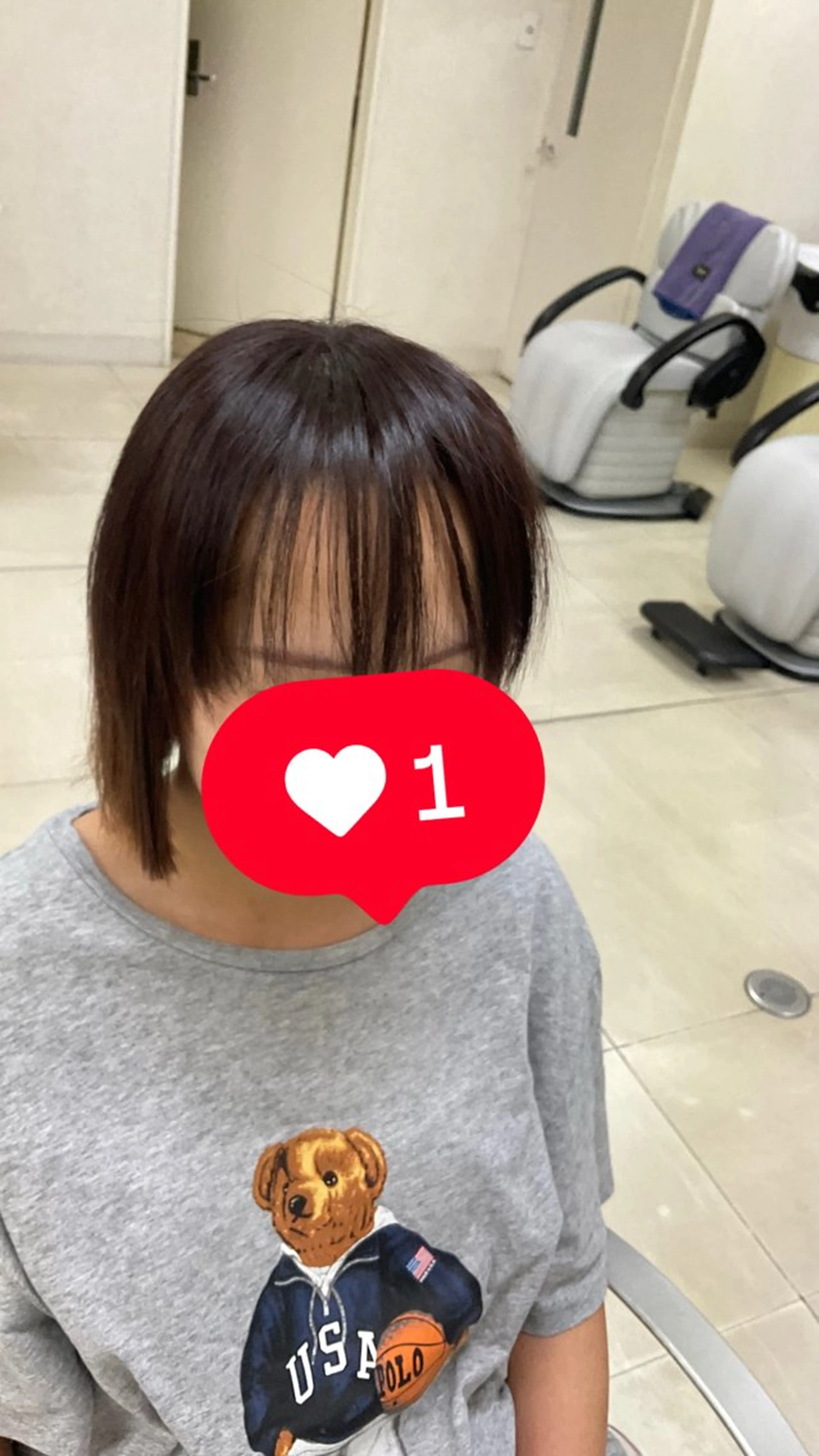 ショート ボブ タカハシ リナのヘアスタイル