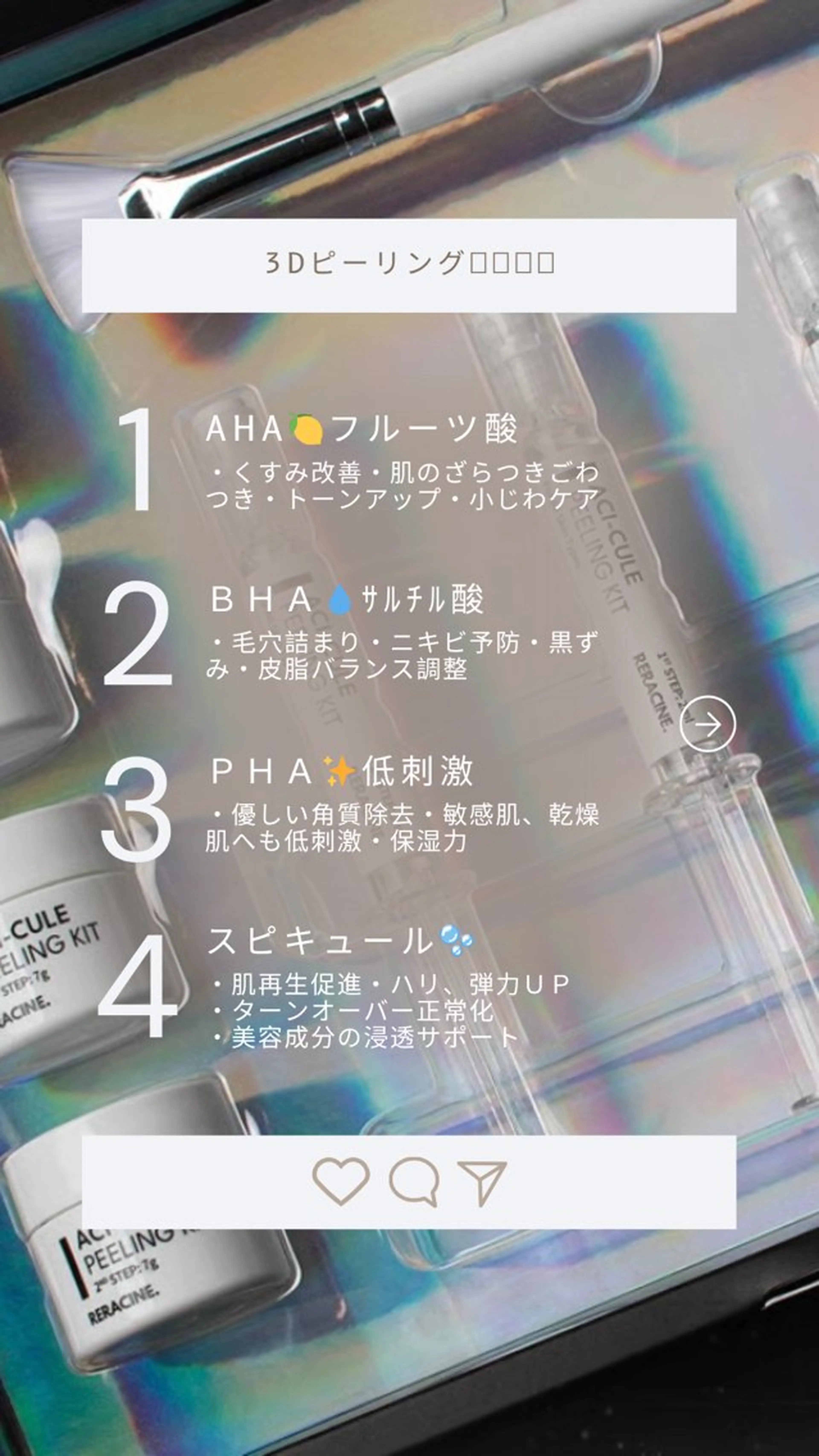 ✨【艶肌】3Dピーリング（60分）の写真