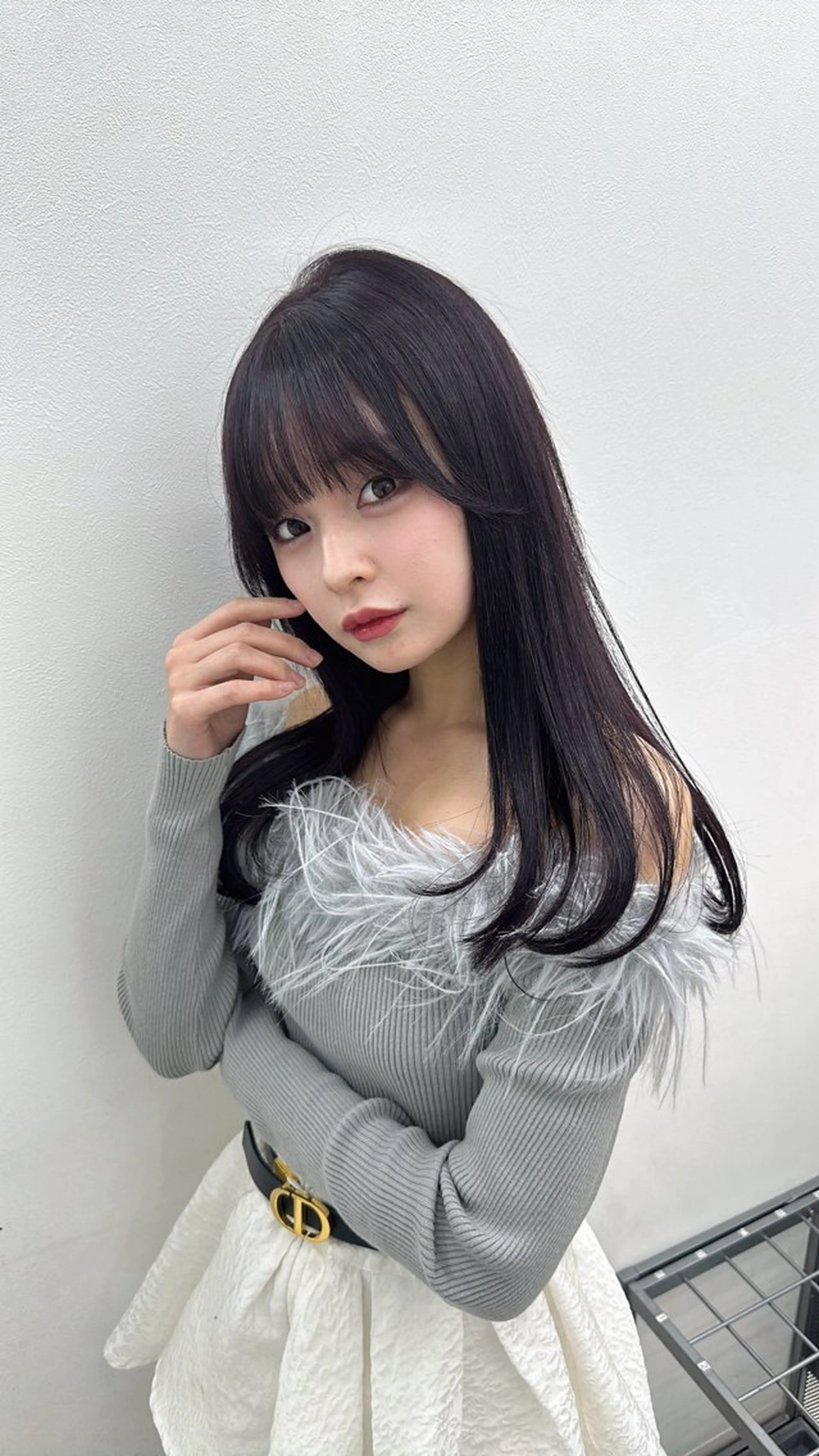 セミロング カラー 🤍ベージュ×艶髪 🤍Ryuta🤍のヘアスタイル