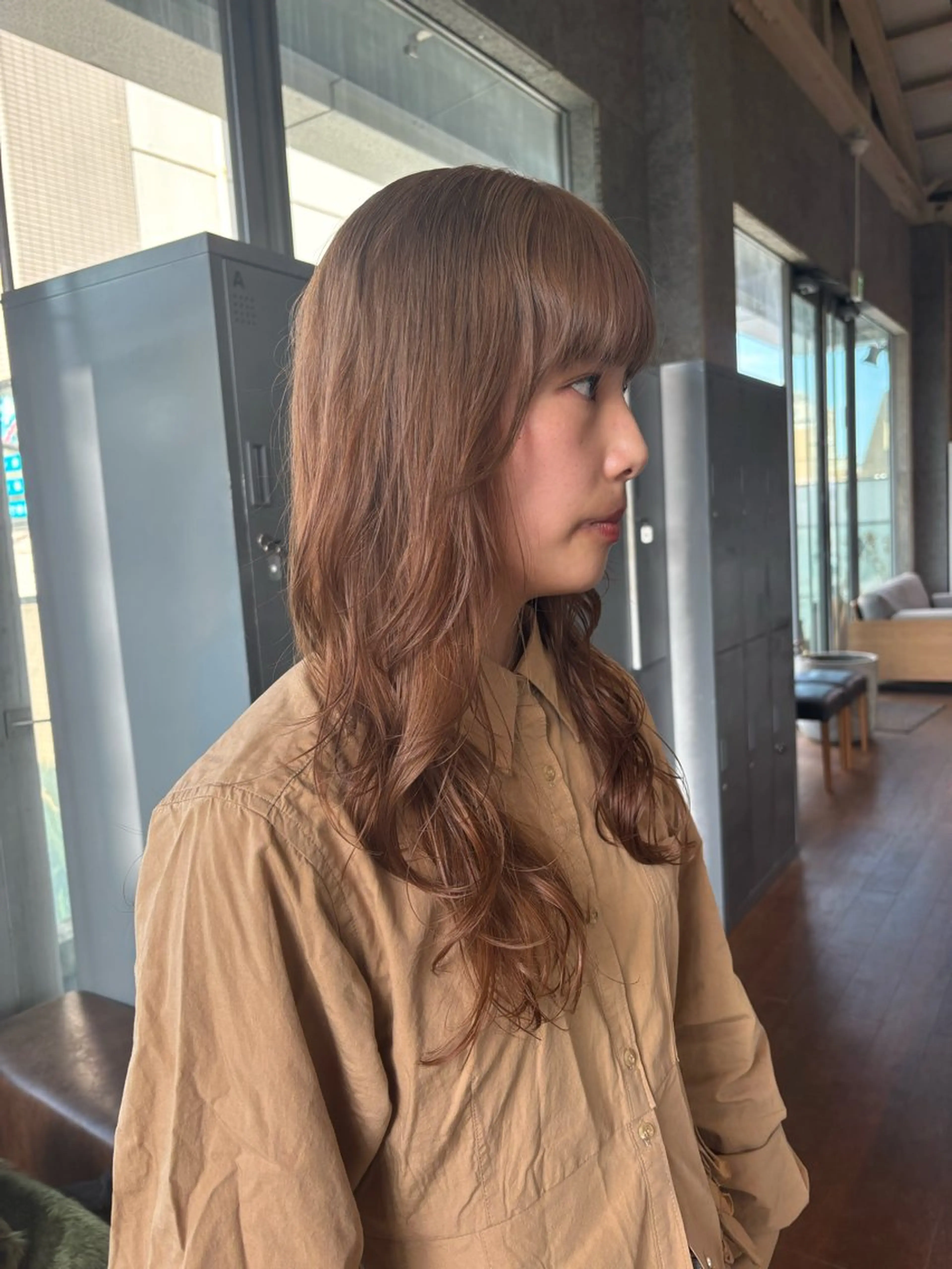 ロング カラー ヘアカラー トリートメント 🎪🩰艶/モテ カラー❣️reinaのヘアスタイル