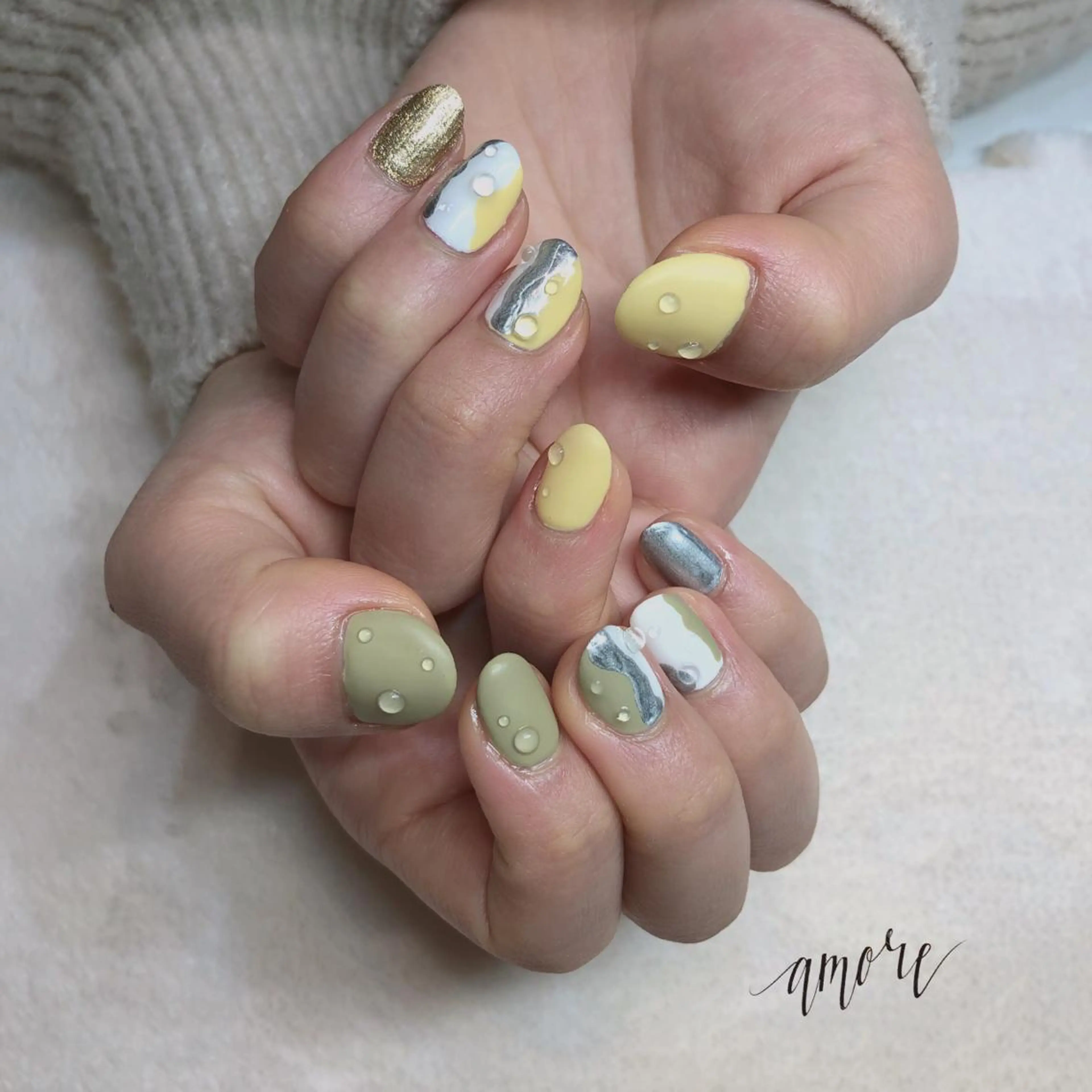 ネイル ジェルネイル マットネイル ニュアンスネイル You kyehwaのネイルデザイン