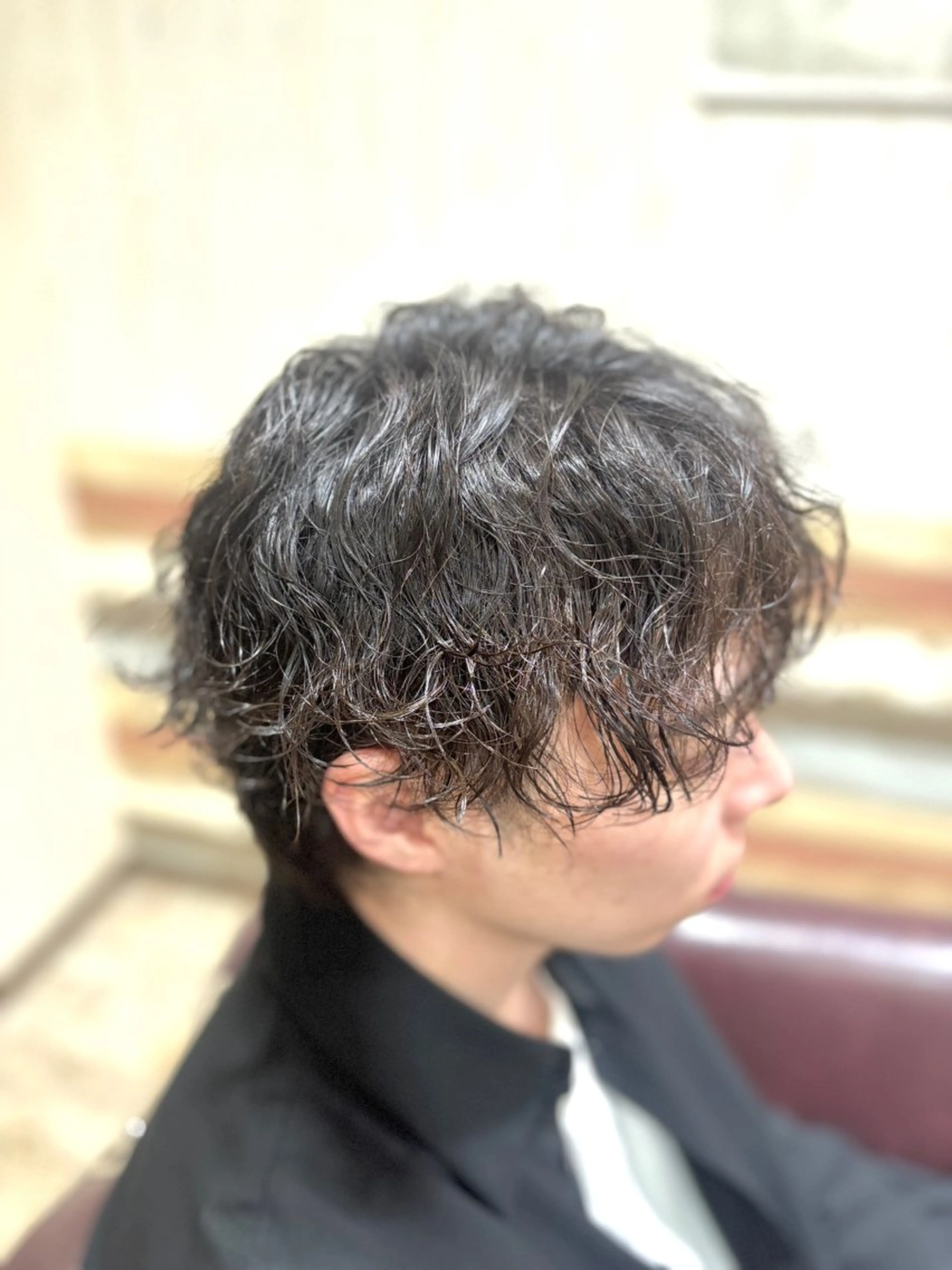 ショート パーマ メンズ メンズパーマ カット パーマ 💥桜木町メンズ専門 💥ルキのヘアスタイル