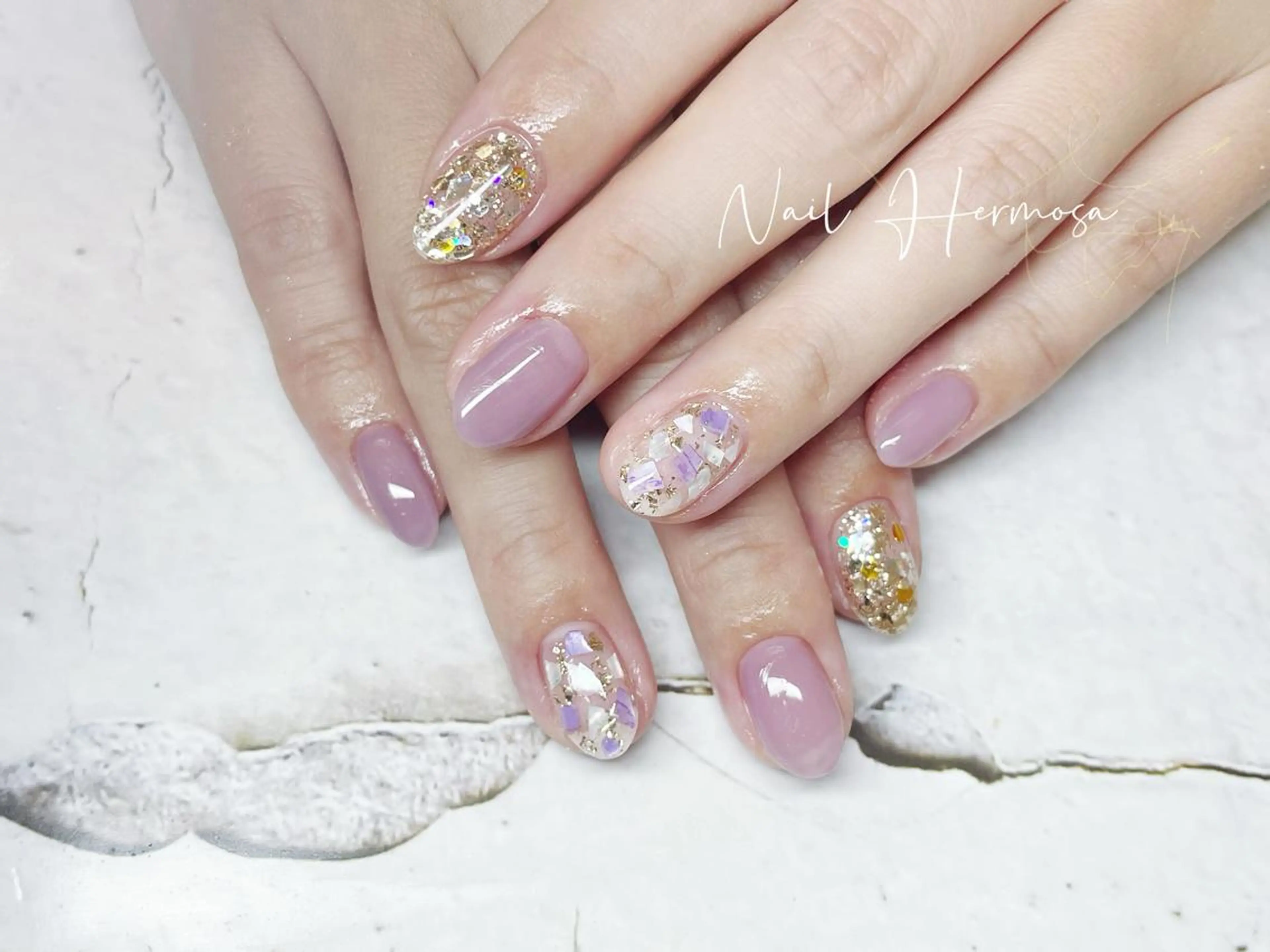 ネイル 桜ネイル 長さ出し フラッシュネイル フラワーネイル フットネイル ハンドネイル ネイル エルモサのネイルデザイン