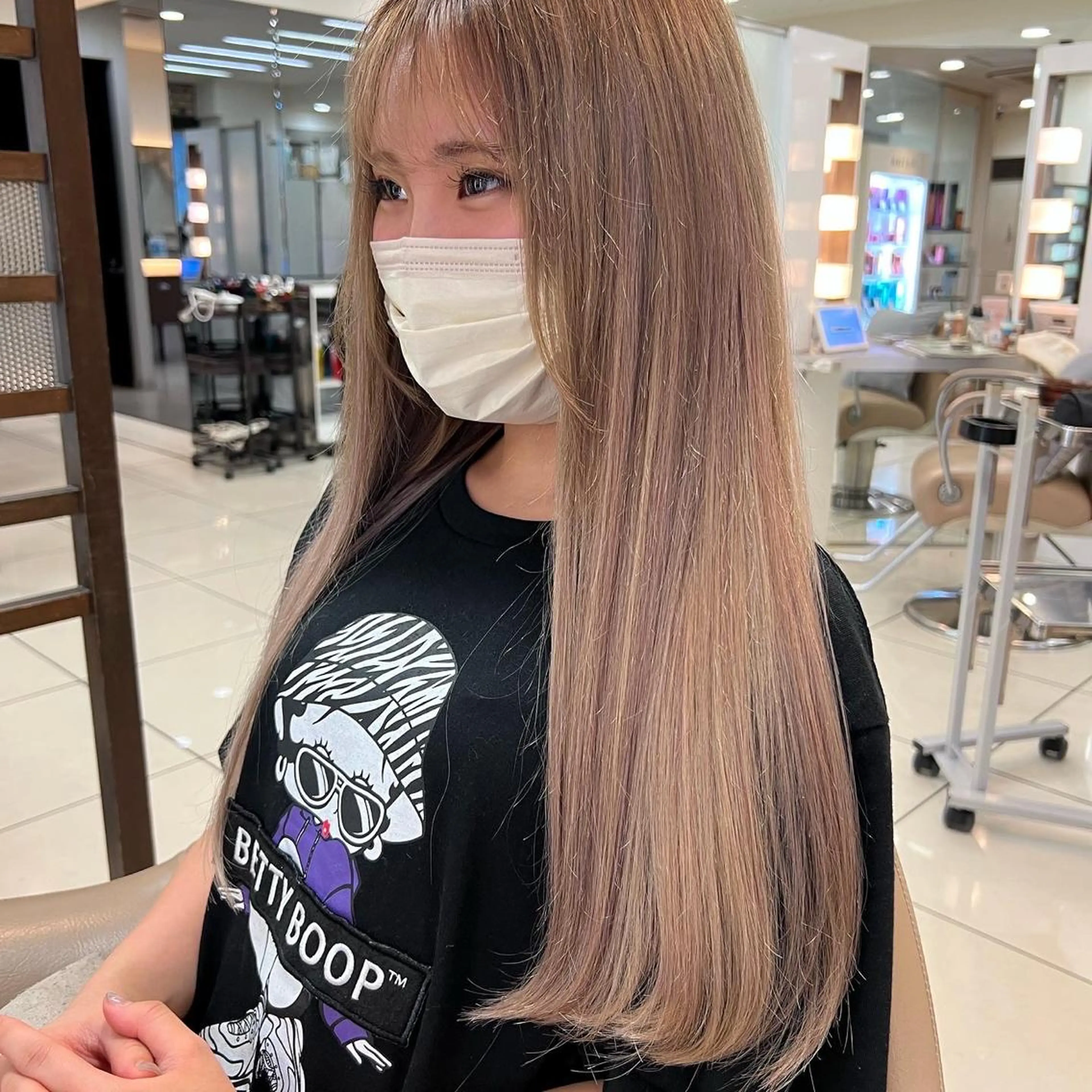 ロング カラー メンズ特化韓国ヘア シャドウパーマのヘアスタイル