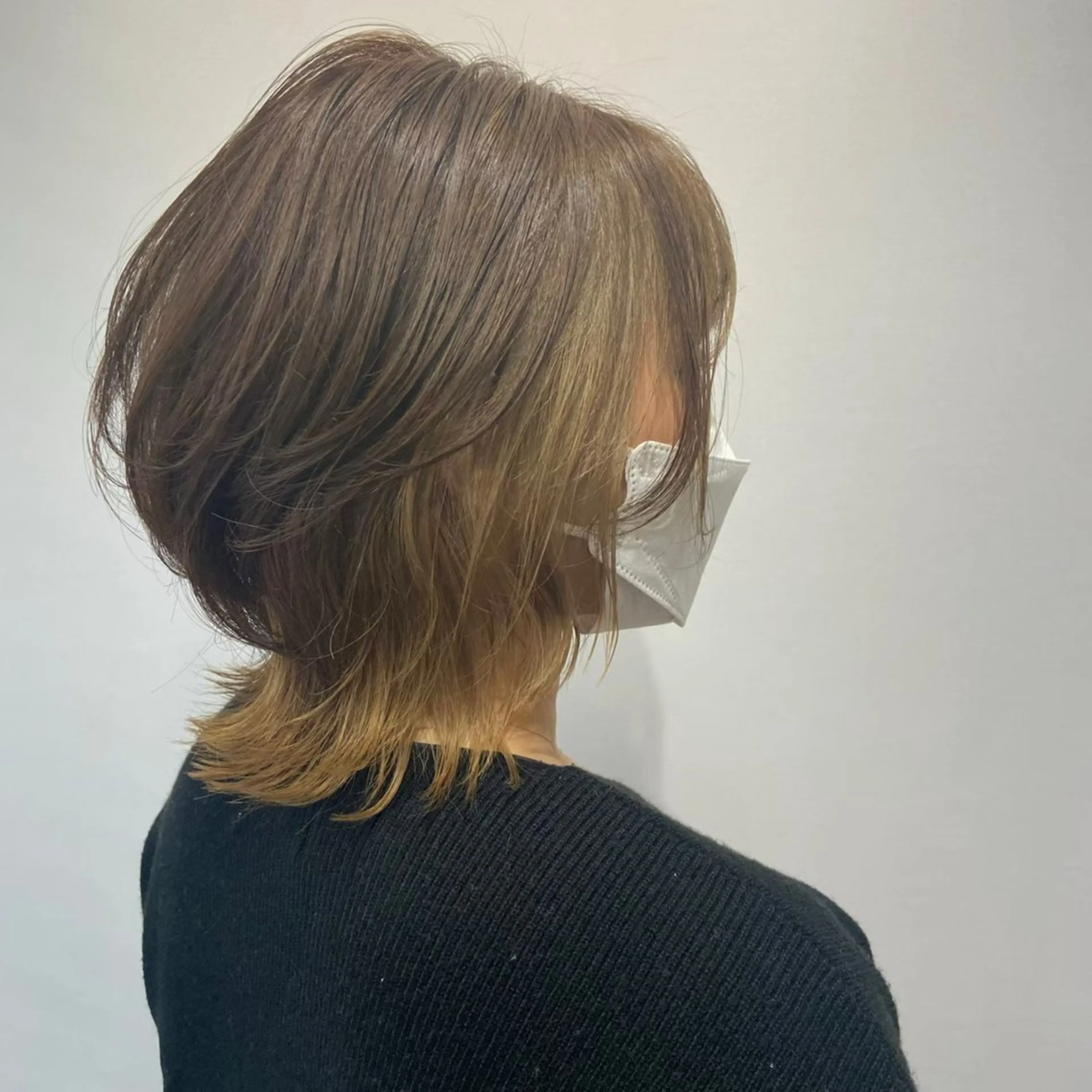 ミディアム カラー ブラウンカラー ダブルカラー イエローカラー SHOEI 【nero】のヘアスタイル