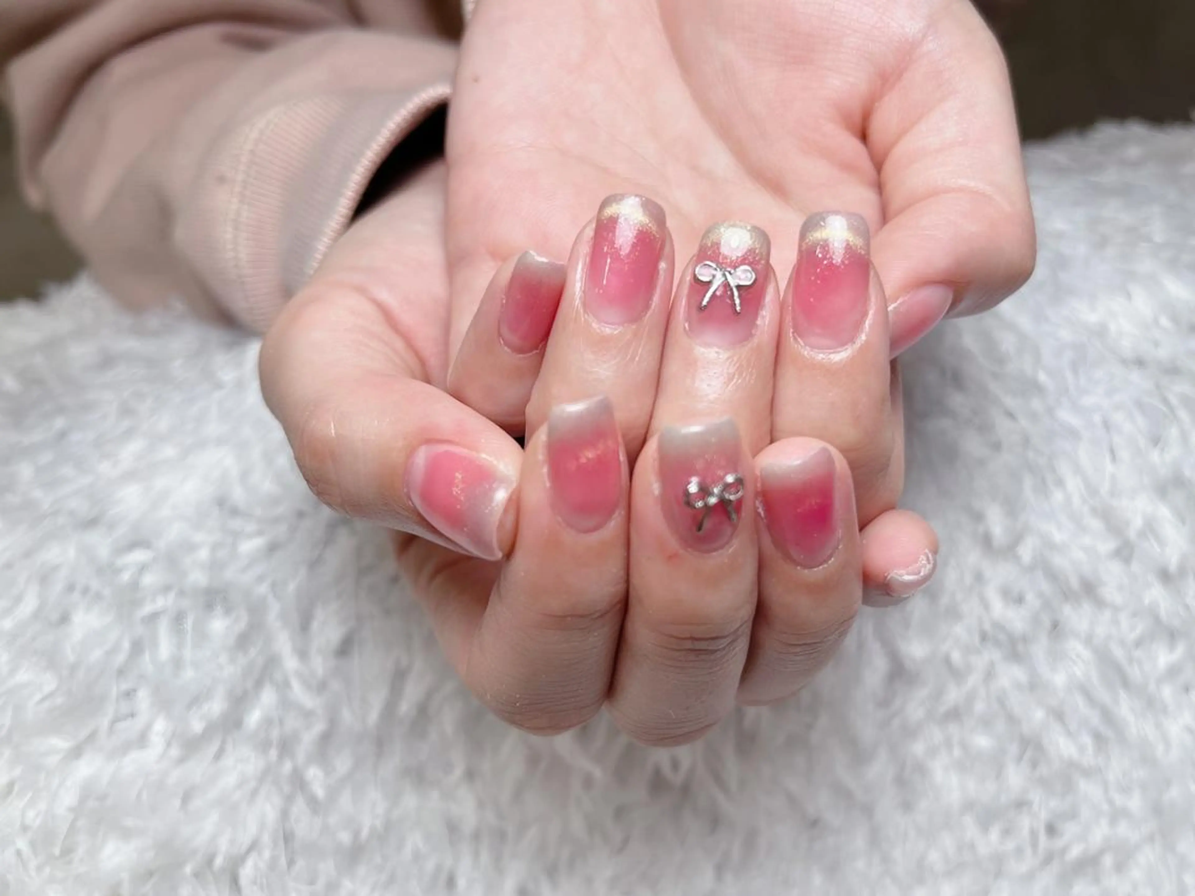 ネイル na🎀🎀na ちゅるちゅるのネイルデザイン