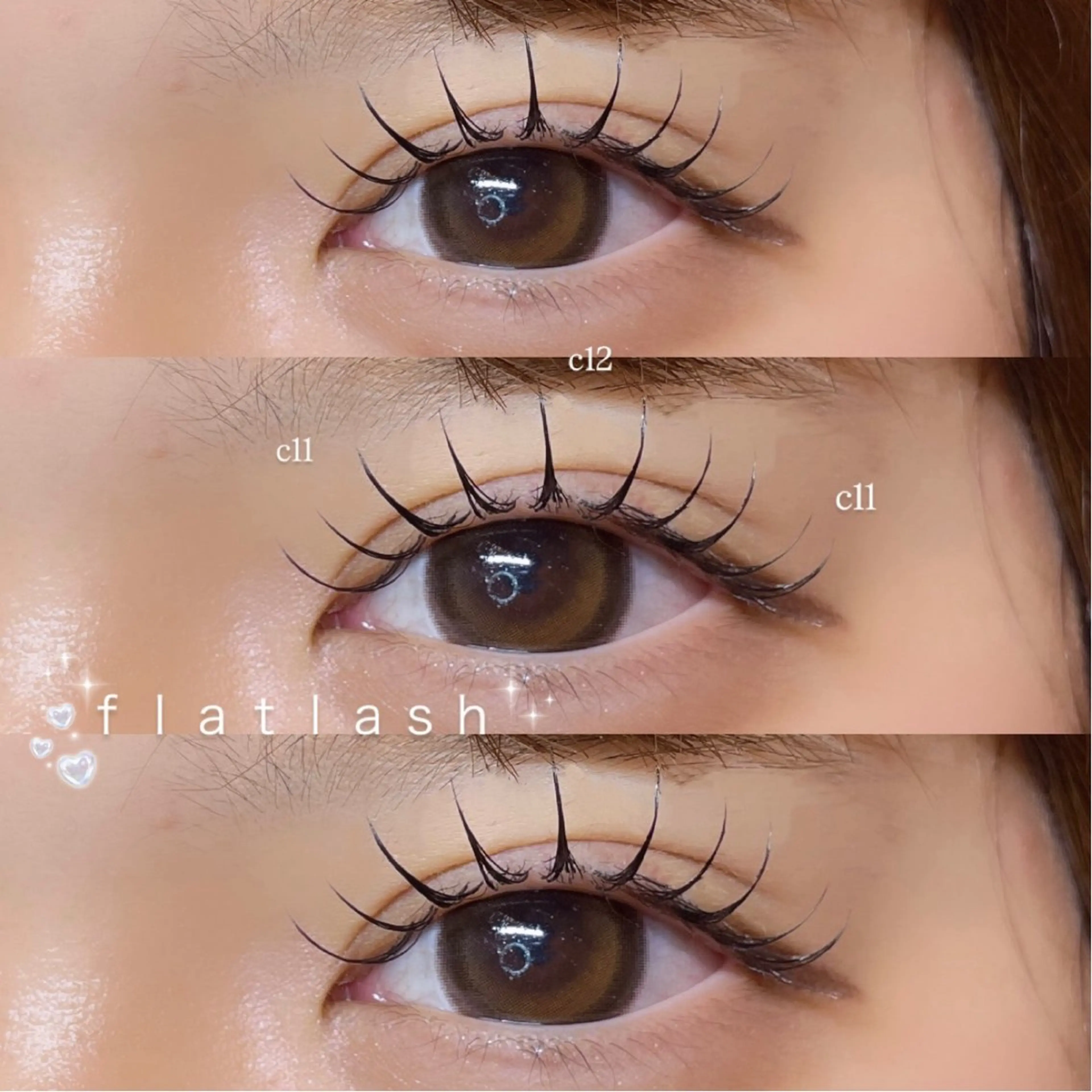 マツエク・マツパ マツエク Mell Yuuna ♡パリエク /束感のマツエク・マツパデザイン