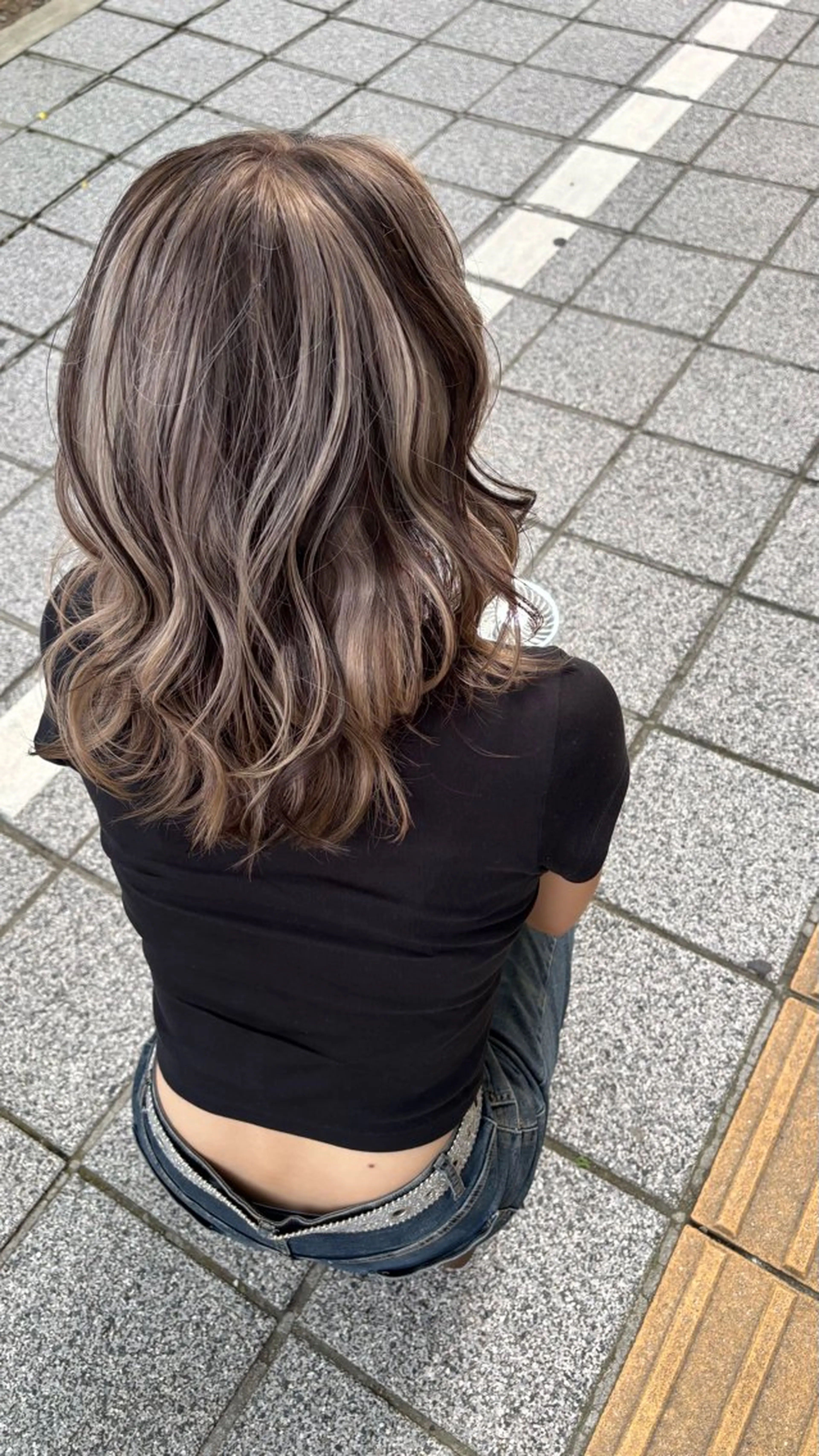 ロング カラー ヘアカラー 🍓ハイトーンカラー 🎀nene🍓のヘアスタイル