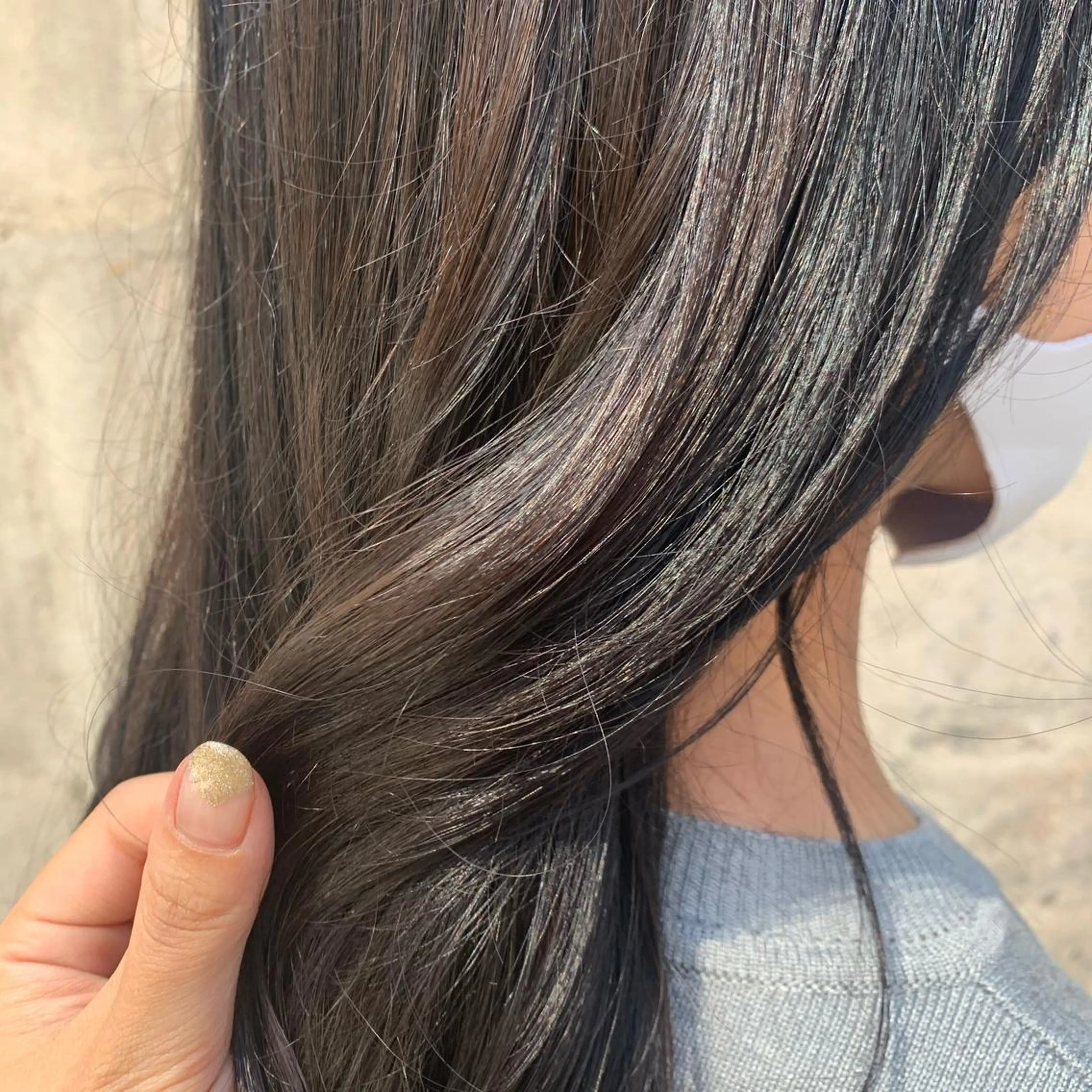 ロング カラー アッシュ アッシュブラウン ブラウンカラー イルミナカラー 韓国🇰🇷髪質改善 Chisaki치사키のヘアスタイル