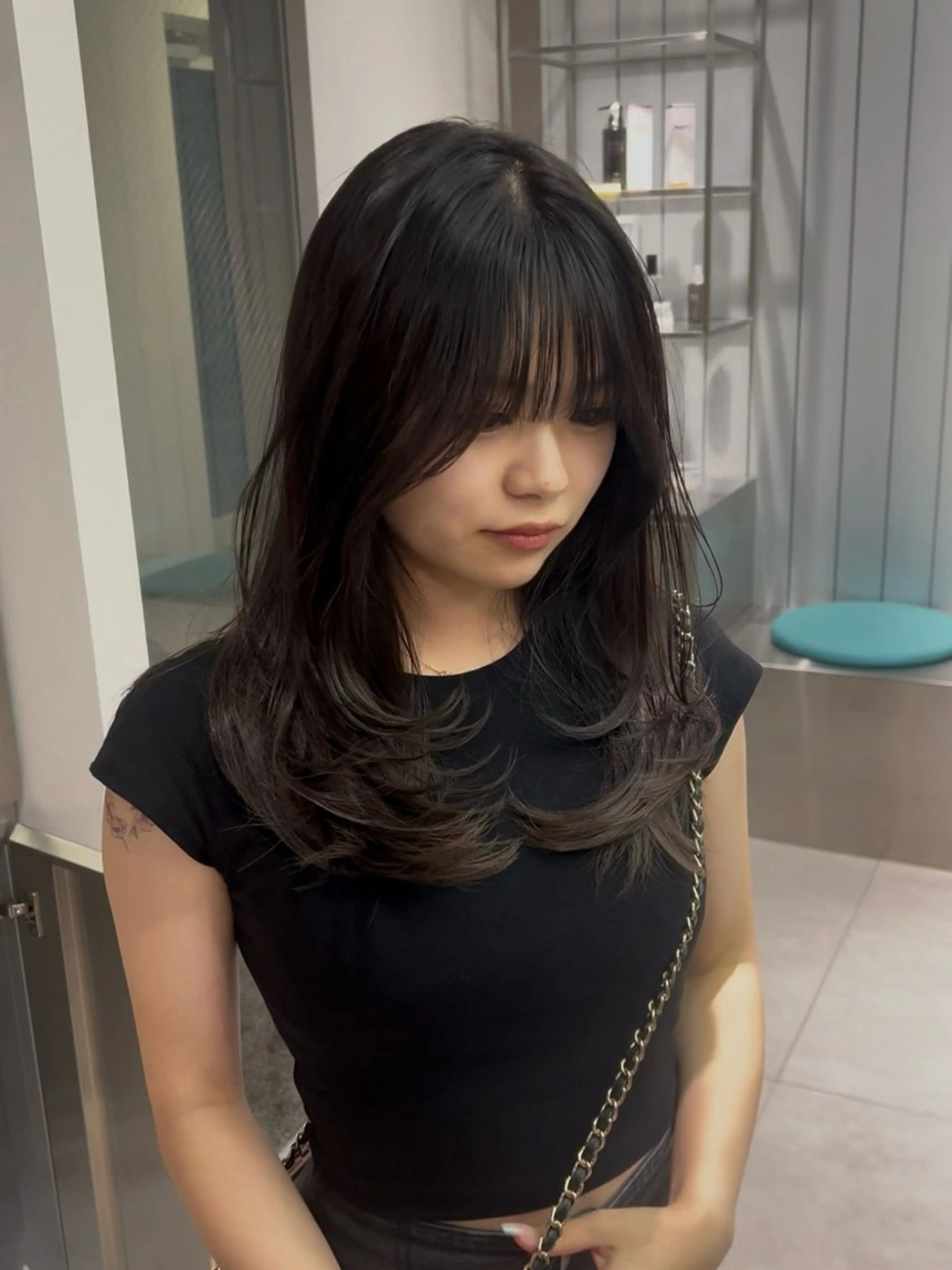 セミロング レイヤーカット 小顔カット hearts. by One Bloom所属・ゆうと ／カラー／Londのヘアスタイル