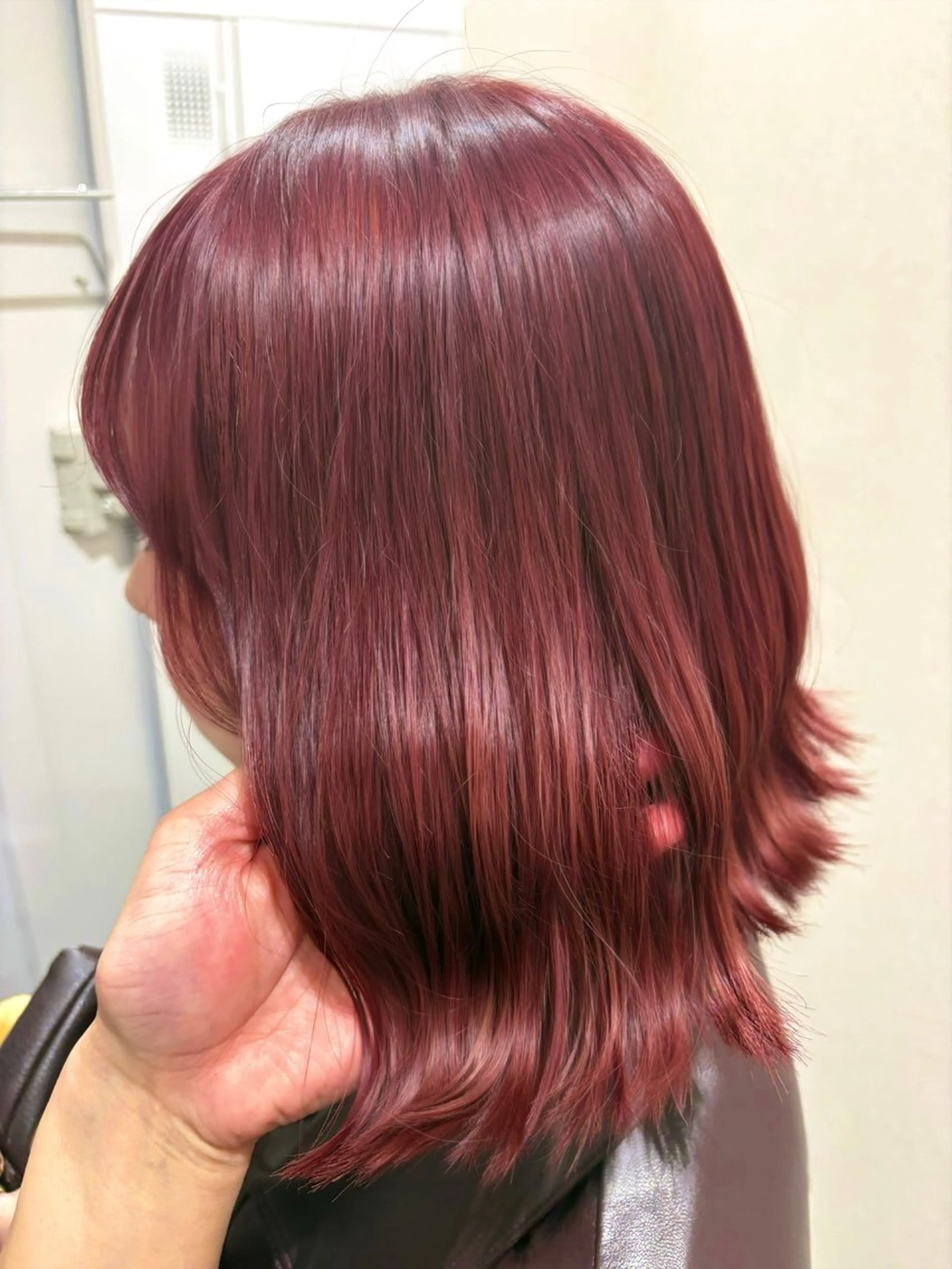 ミディアム カラー ヘアカラー 暖色カラー/ブリーチ /ボブ/本間陽南のヘアスタイル