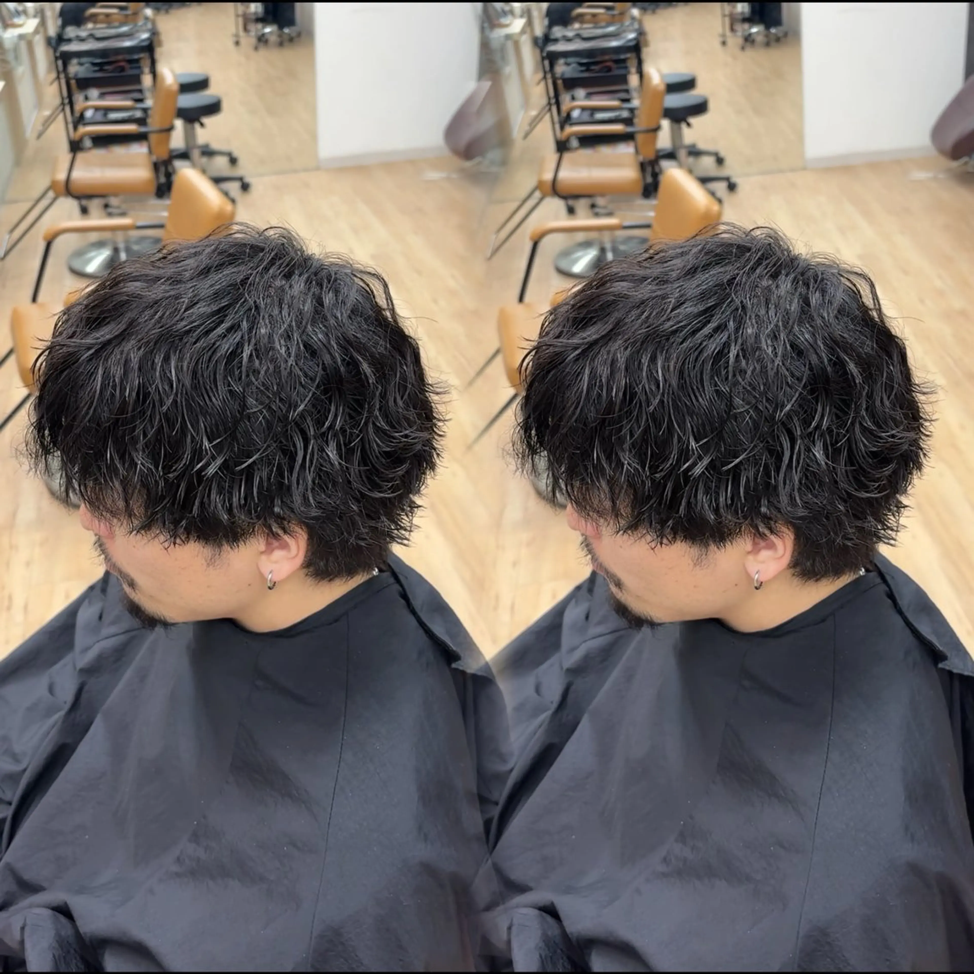 メンズカット＋頭皮ダメージレスクリームパーマの写真