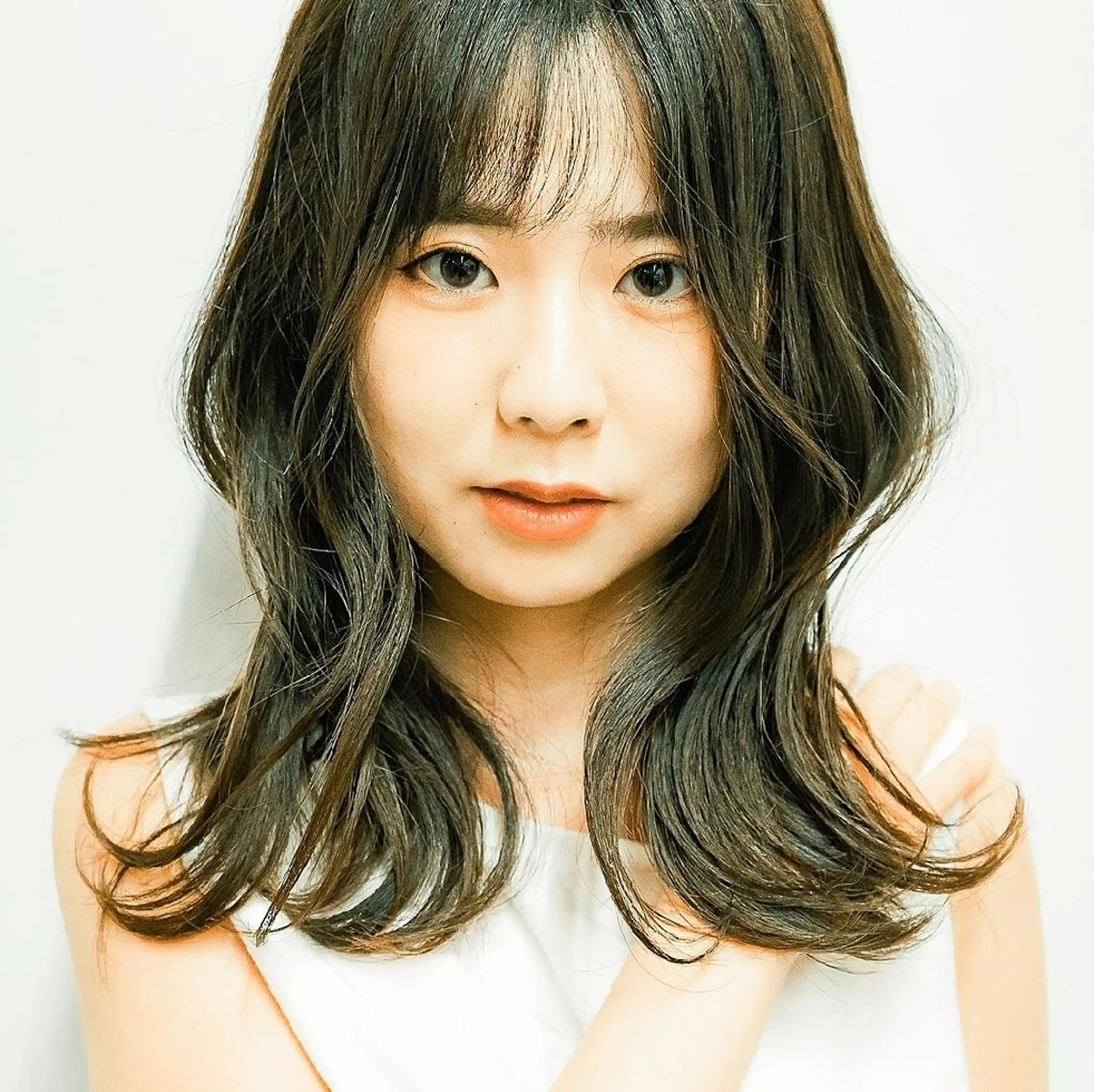 ミディアム ヘアアレンジ 韓国風ヘア 巻ける髪質改善で美髪 にデザイン✨/よしみのヘアスタイル