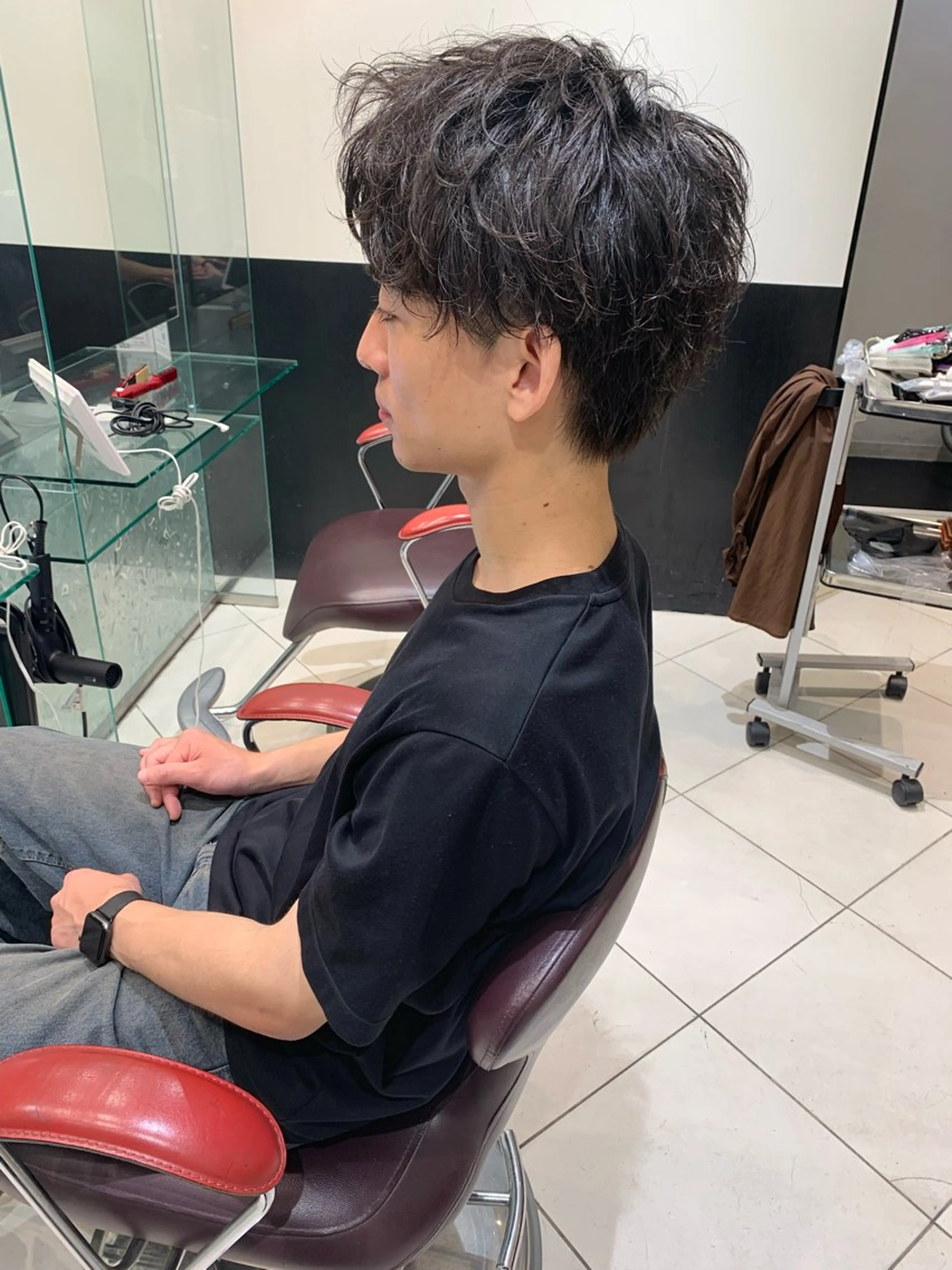 メンズ カット パーマ トリートメント ヘアセット ✨上村 潤平✨メンズヘア✨のヘアスタイル