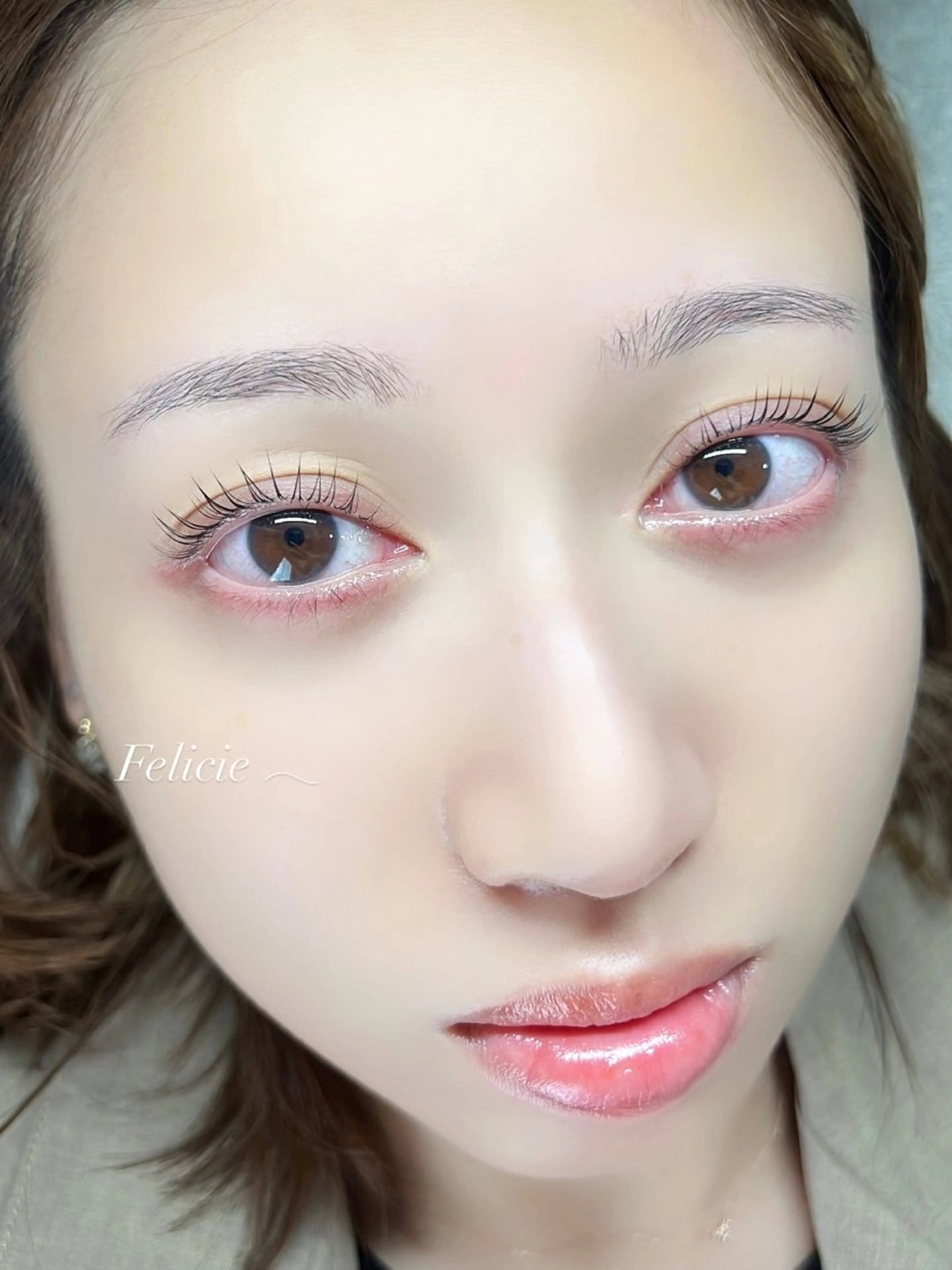 マツエク・マツパ パリジェンヌラッシュリフト マツパ Felicie＊ Sayakaのマツエク・マツパデザイン