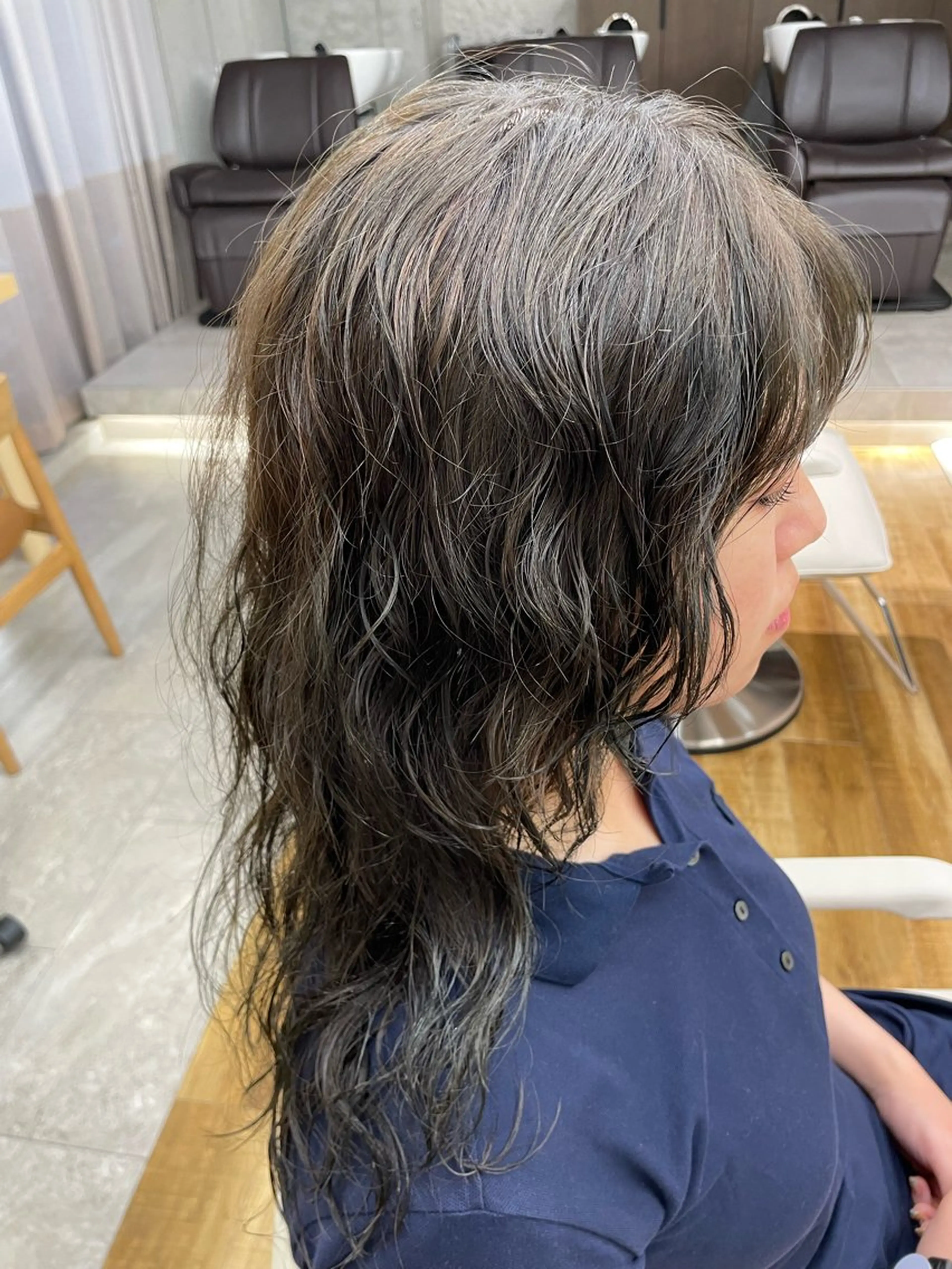 セミロング カラー パーマ カット ヘアカラー パーマ トリートメント 🎀レイヤー/パーマ カラー/ai🎀のヘアスタイル