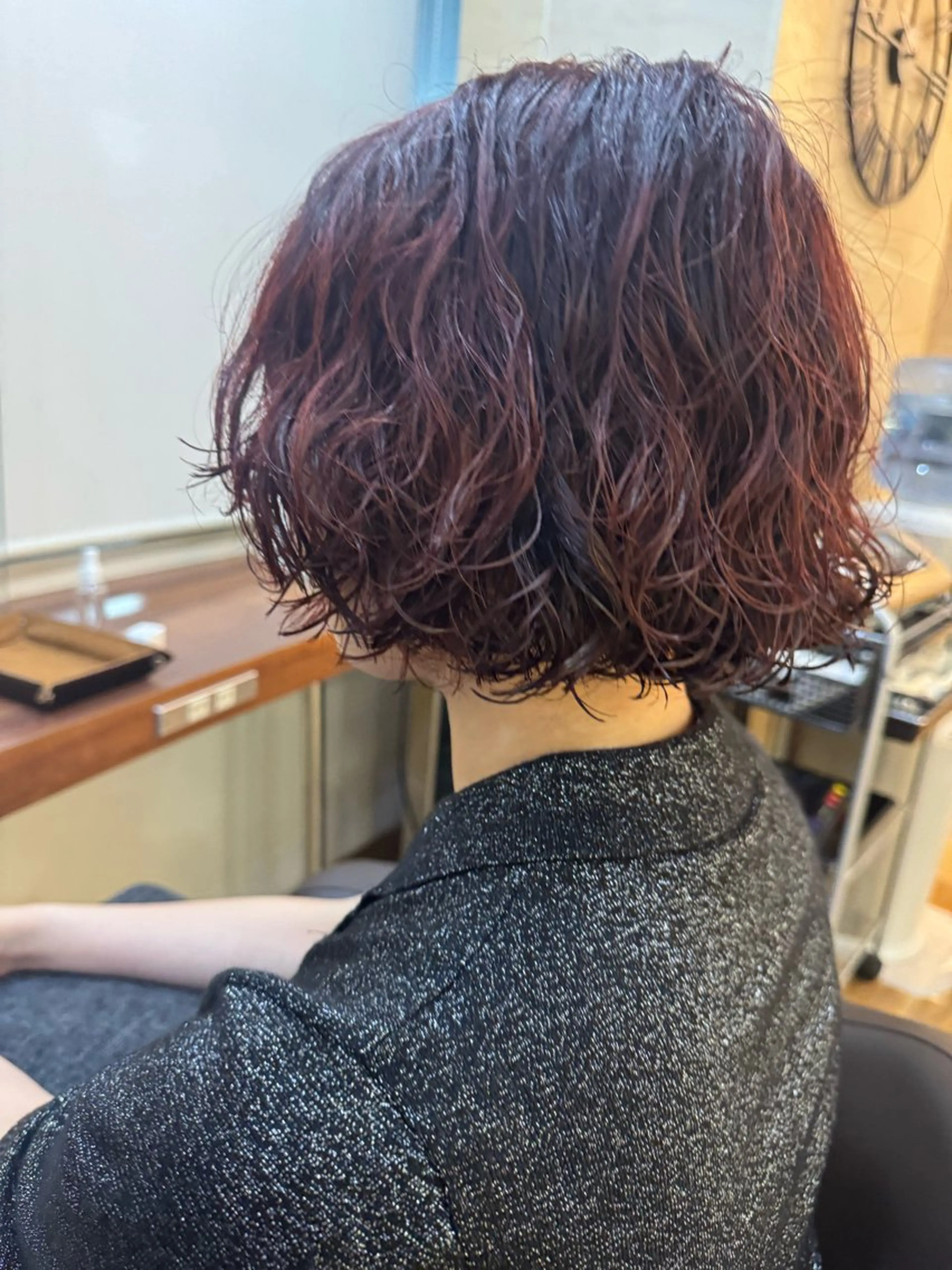 ショート カラー パーマ カット ヘアカラー トリートメント 🔆ボブパーマ🔆 とやましゅうとのヘアスタイル