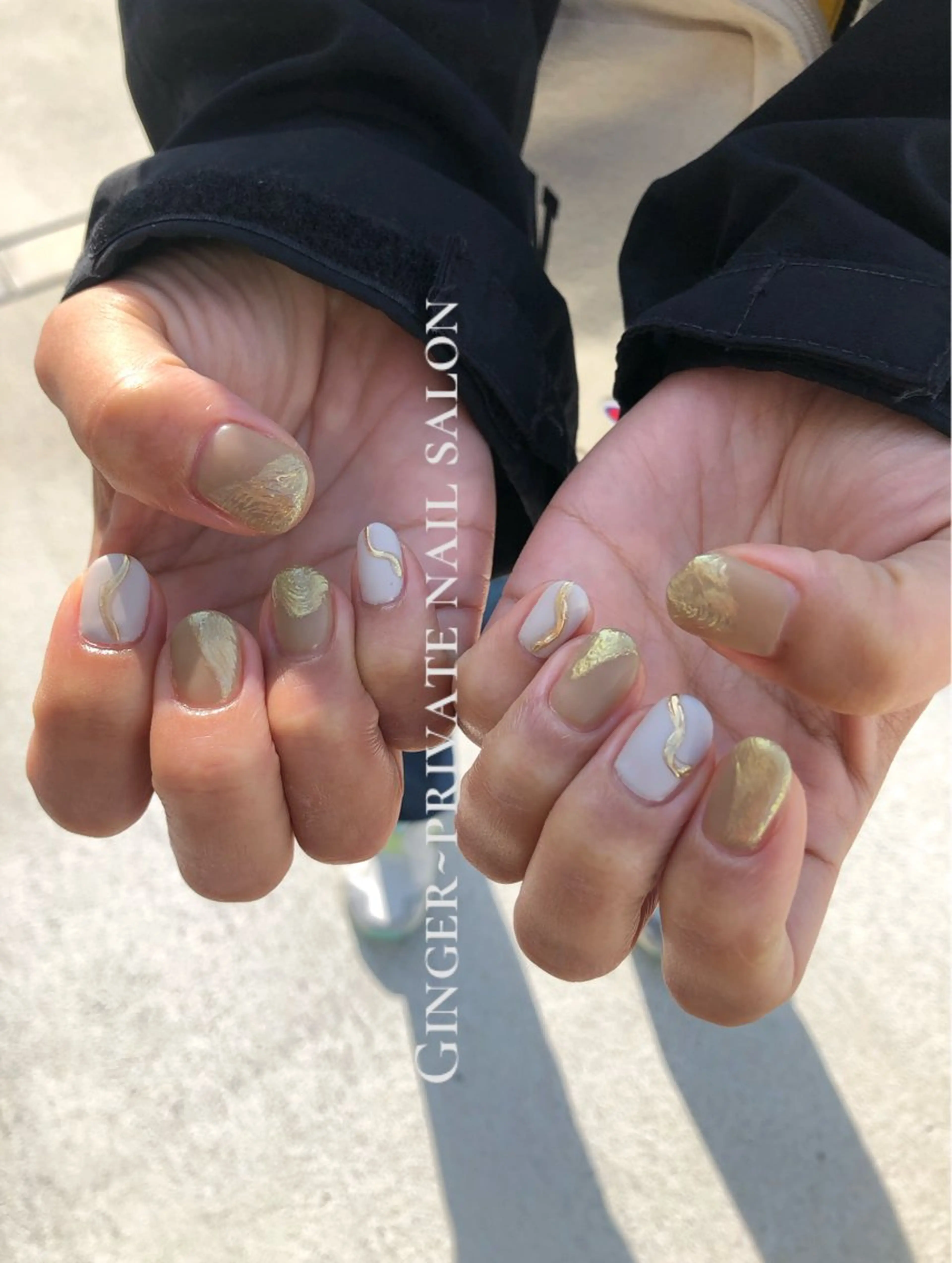 ネイル フットネイル グラデーション ニュアンスネイル オフィスネイル GinGer nail salonのネイルデザイン