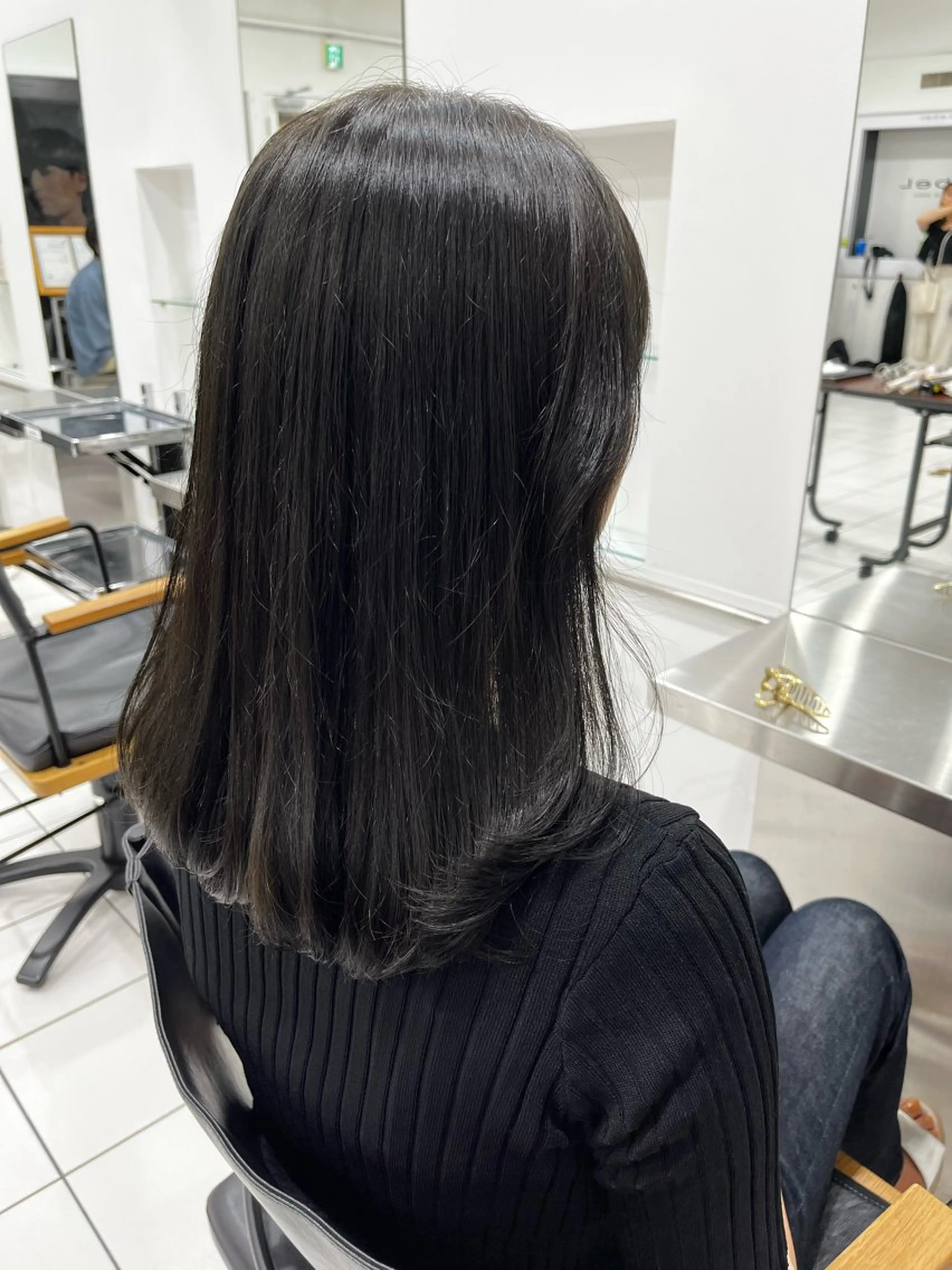 ロング カラー レイヤー🩵透明感 ೀユイ🌙のヘアスタイル