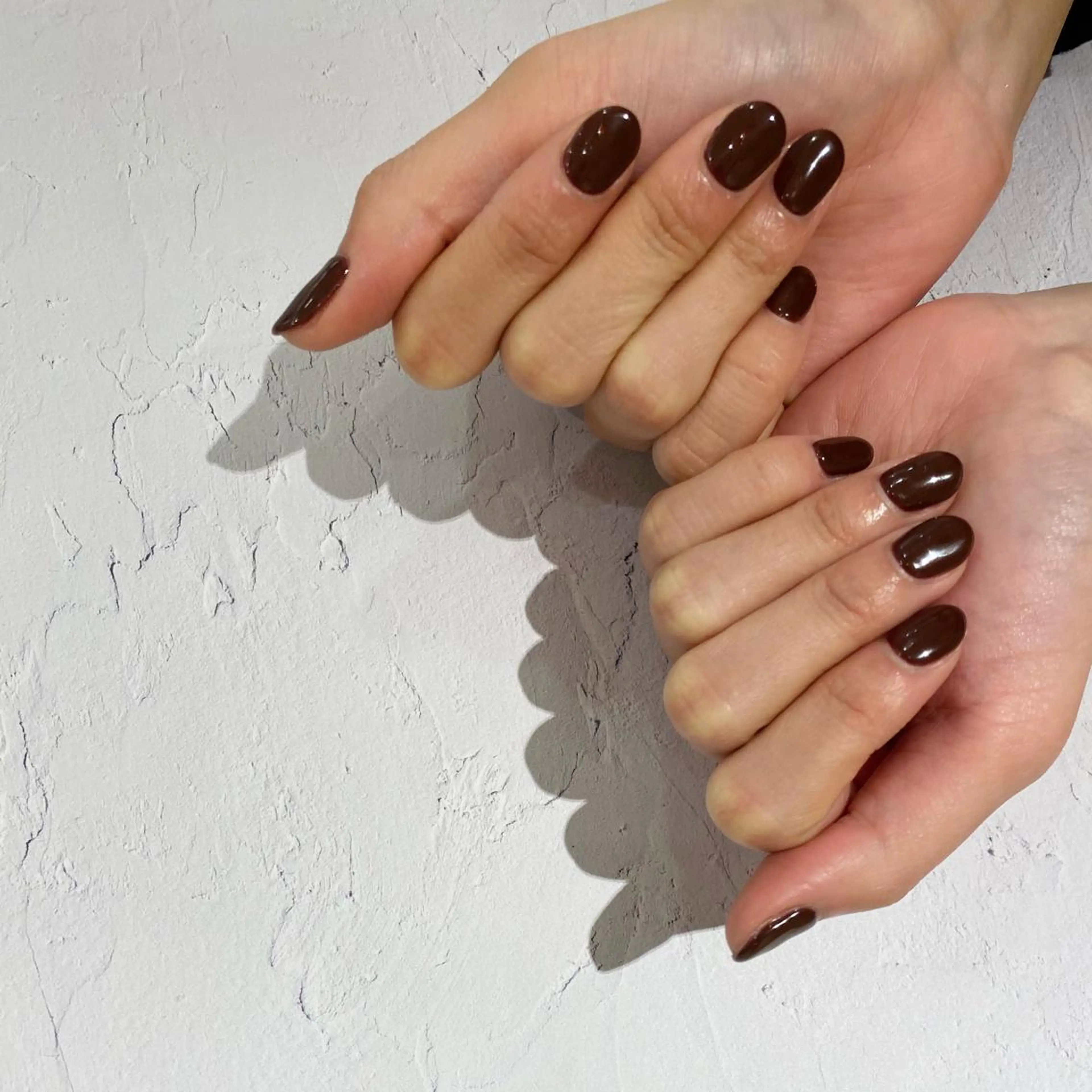 ネイル ボルドー ワンカラーネイル ショートネイル ファストネイル 広島PARCO店のネイルデザイン