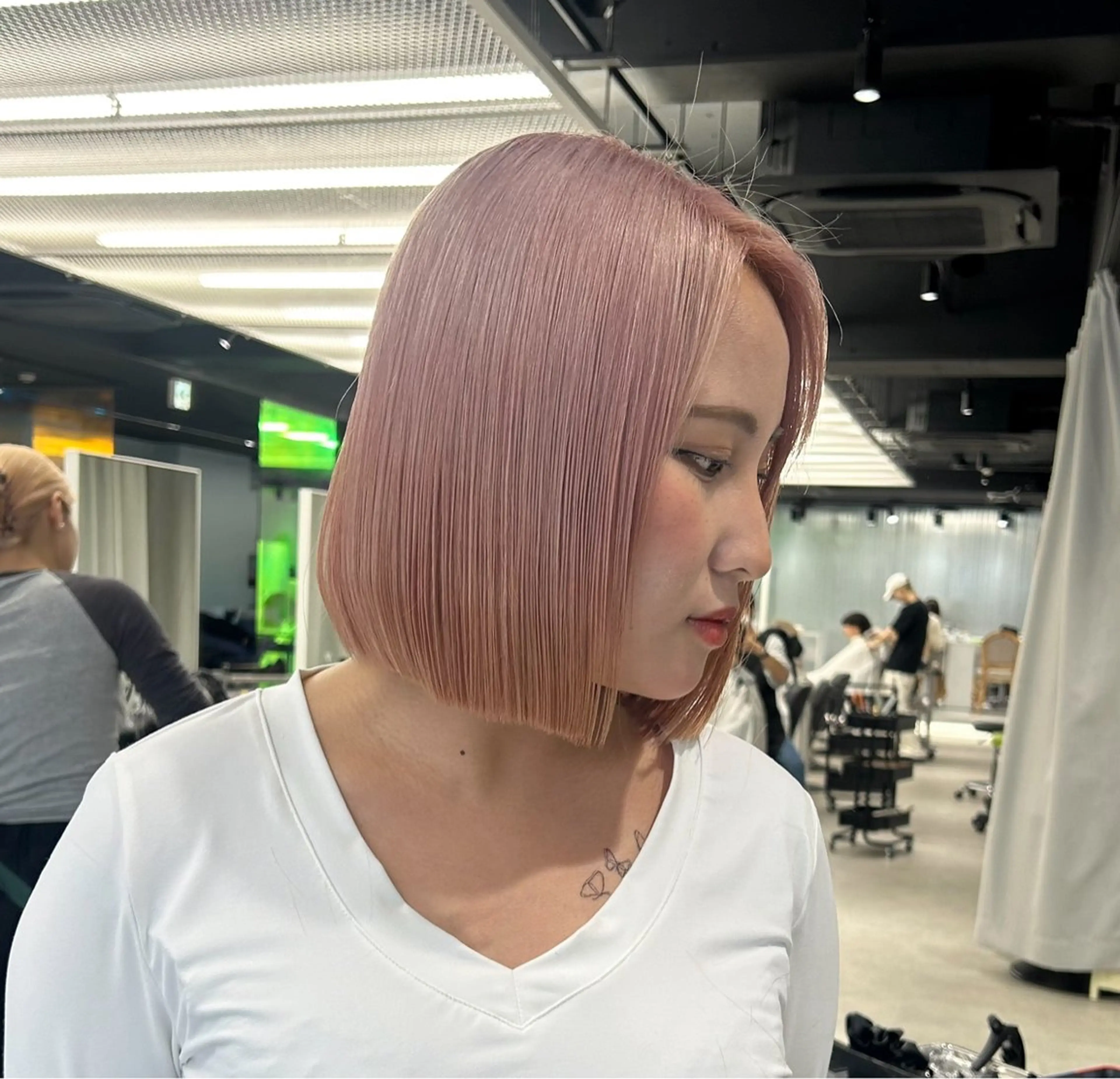 ミディアム カラー カット ヘアカラー トリートメント メンズ/ボブ/パーマ /くるみのマツエク・マツパデザイン