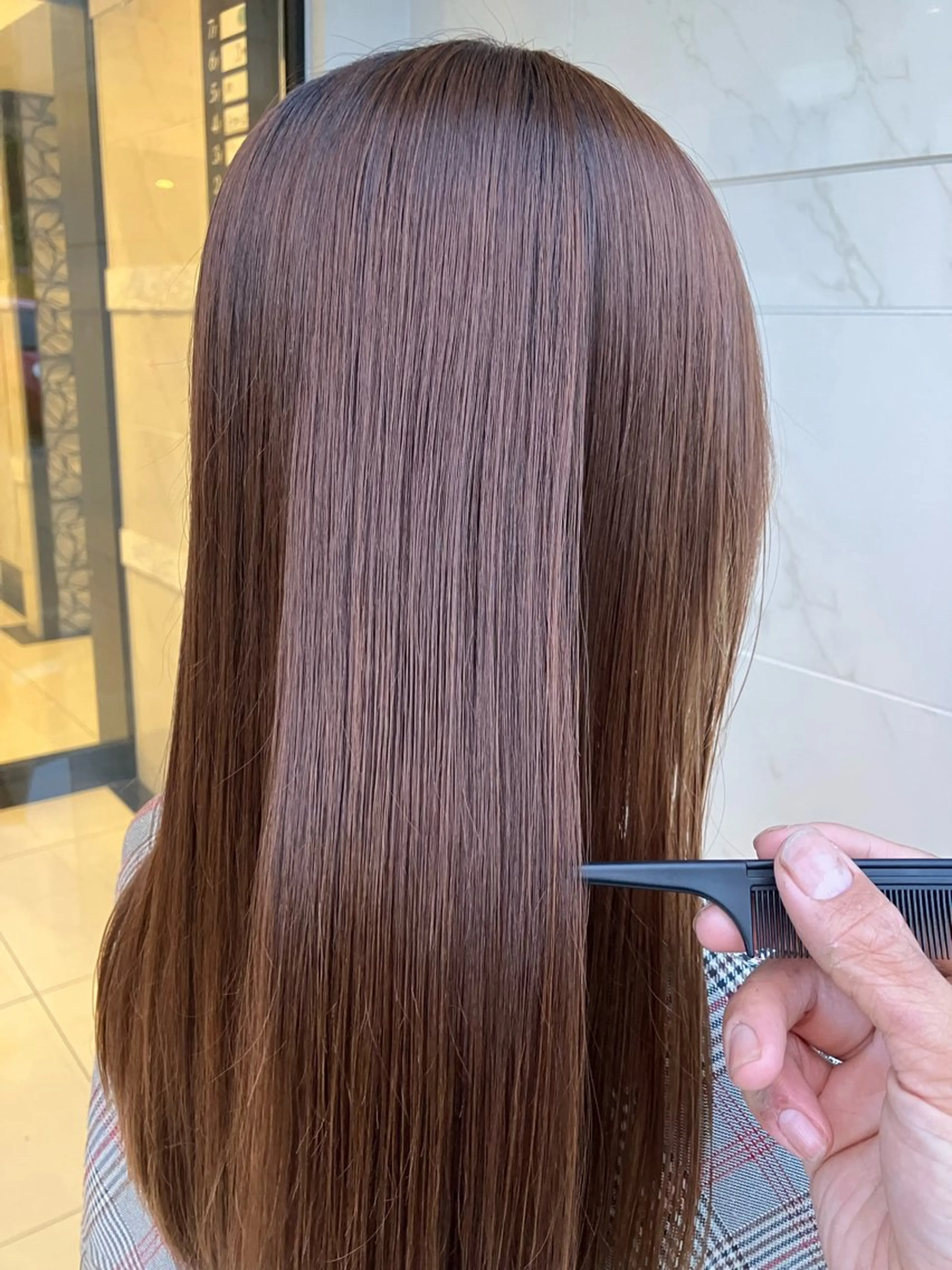 ロング 縮毛矯正 透明感カラー/ 髪質改善町田佑人のヘアスタイル