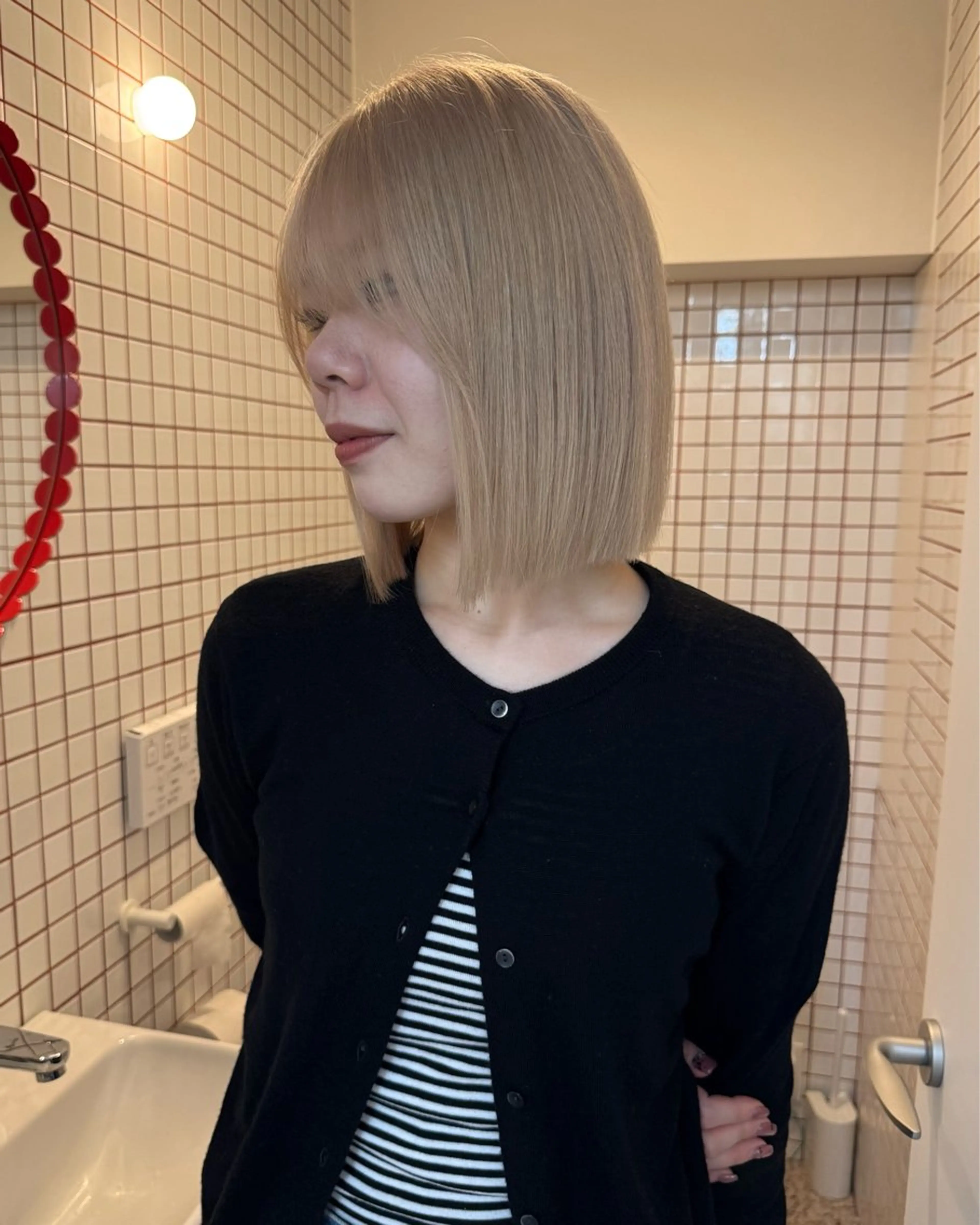 ミディアム ヘアカラー PELE 梅田 ANNEX 大阪梅田茶屋町店 ダブルカラー/ブリーチ/ハイトーン【ペレ】所属・梅田/ハイトーン/ Juriのヘアスタイル