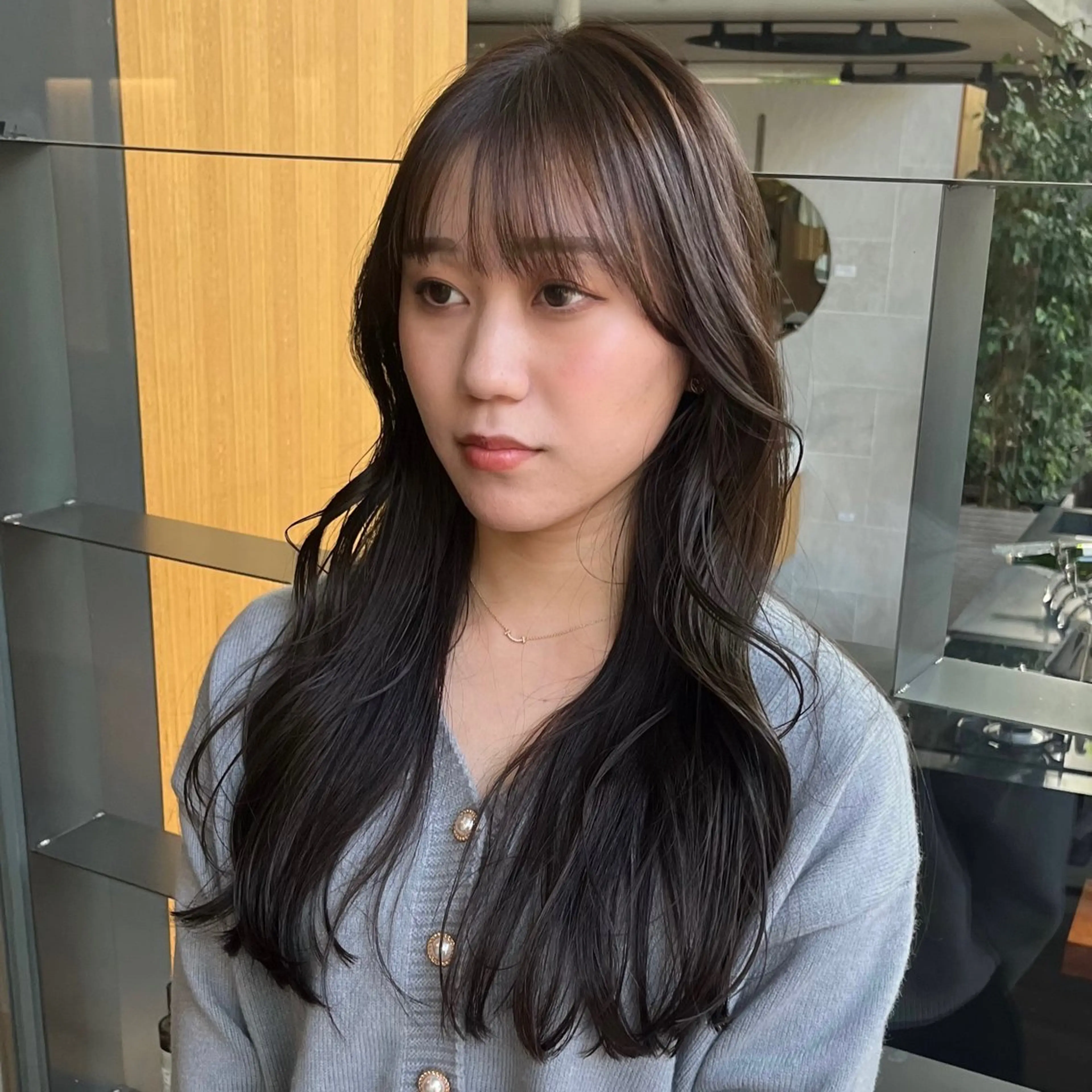 ロング タンバルモリパーマ 礒井メンキのヘアスタイル