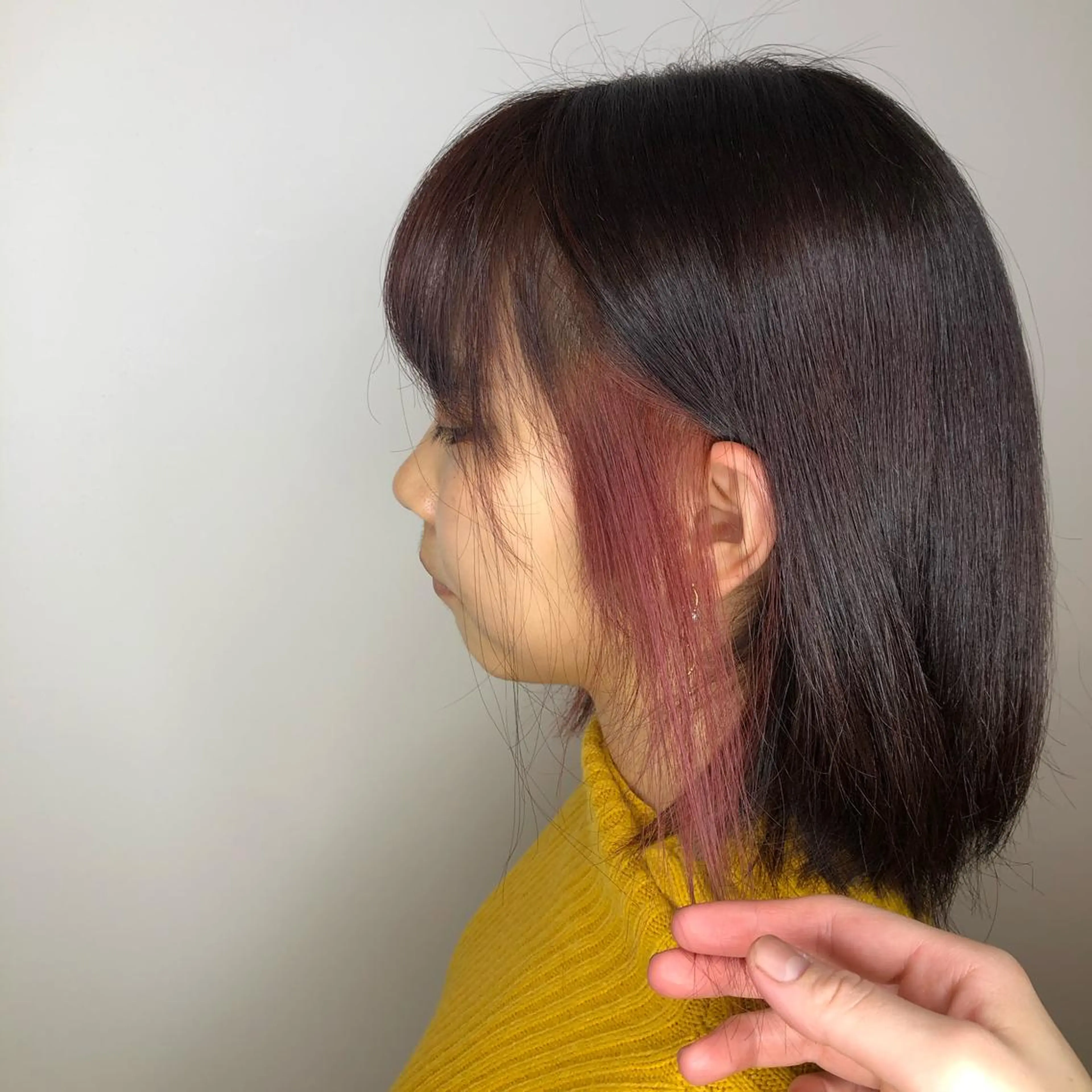 カラー ピンクカラー Erina レイヤー/似合わせ♡のヘアスタイル