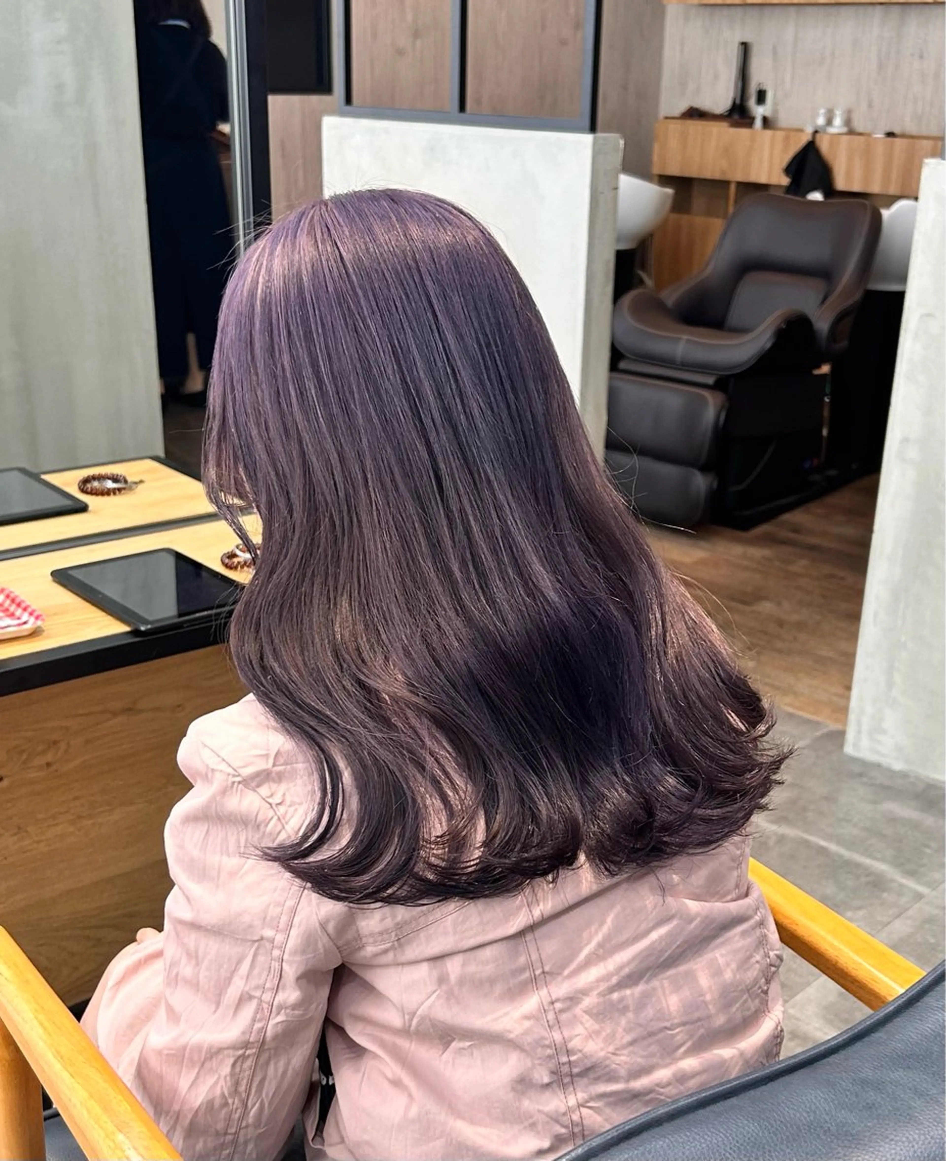 ミディアム カラー 韓国×髪質改善カラー 💎hinaのヘアスタイル