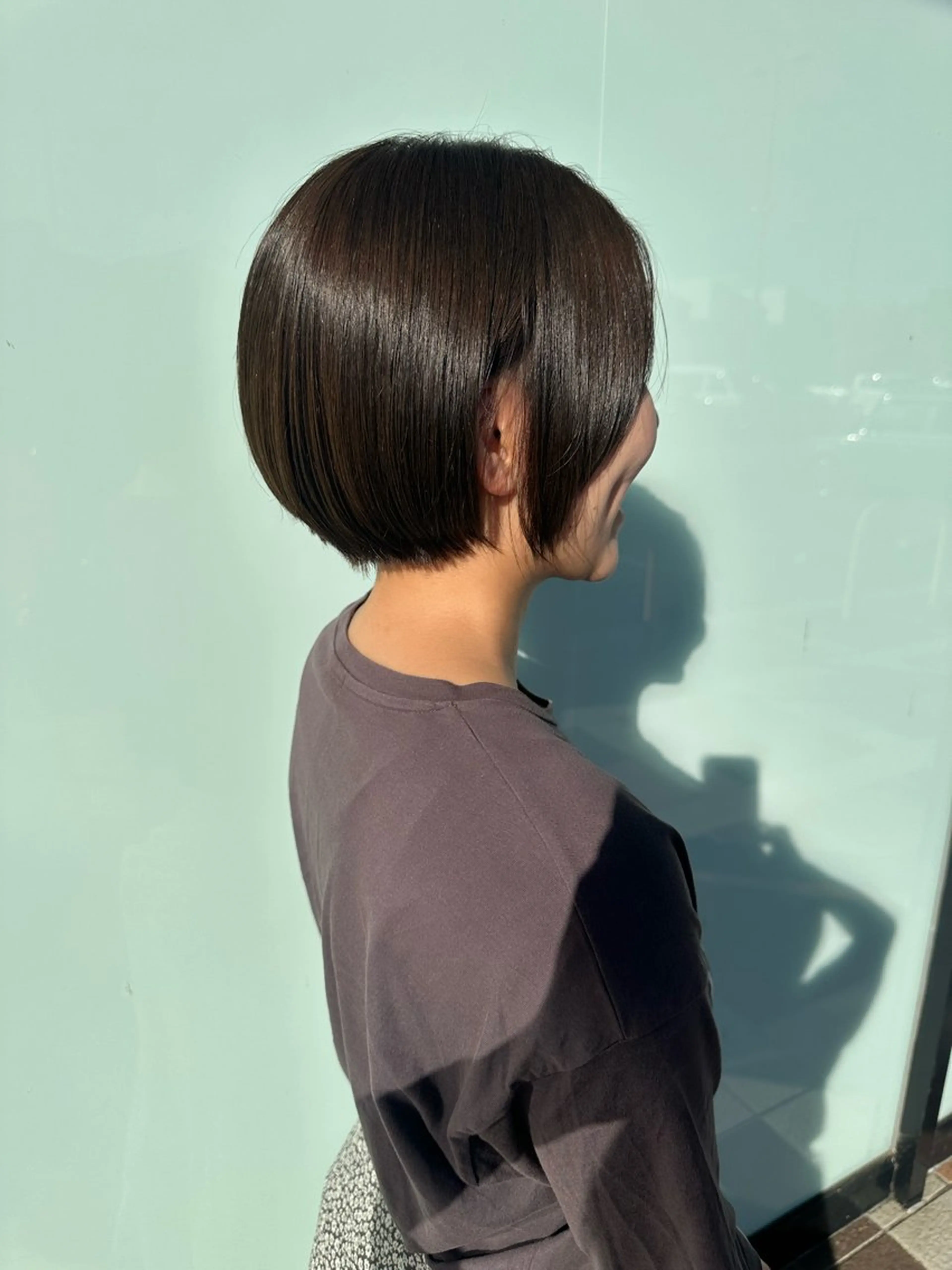 ショート カラー 透明感カラー ショートヘア 小顔カット カット ヘアカラー トリートメント 寺川 ちなつのヘアスタイル