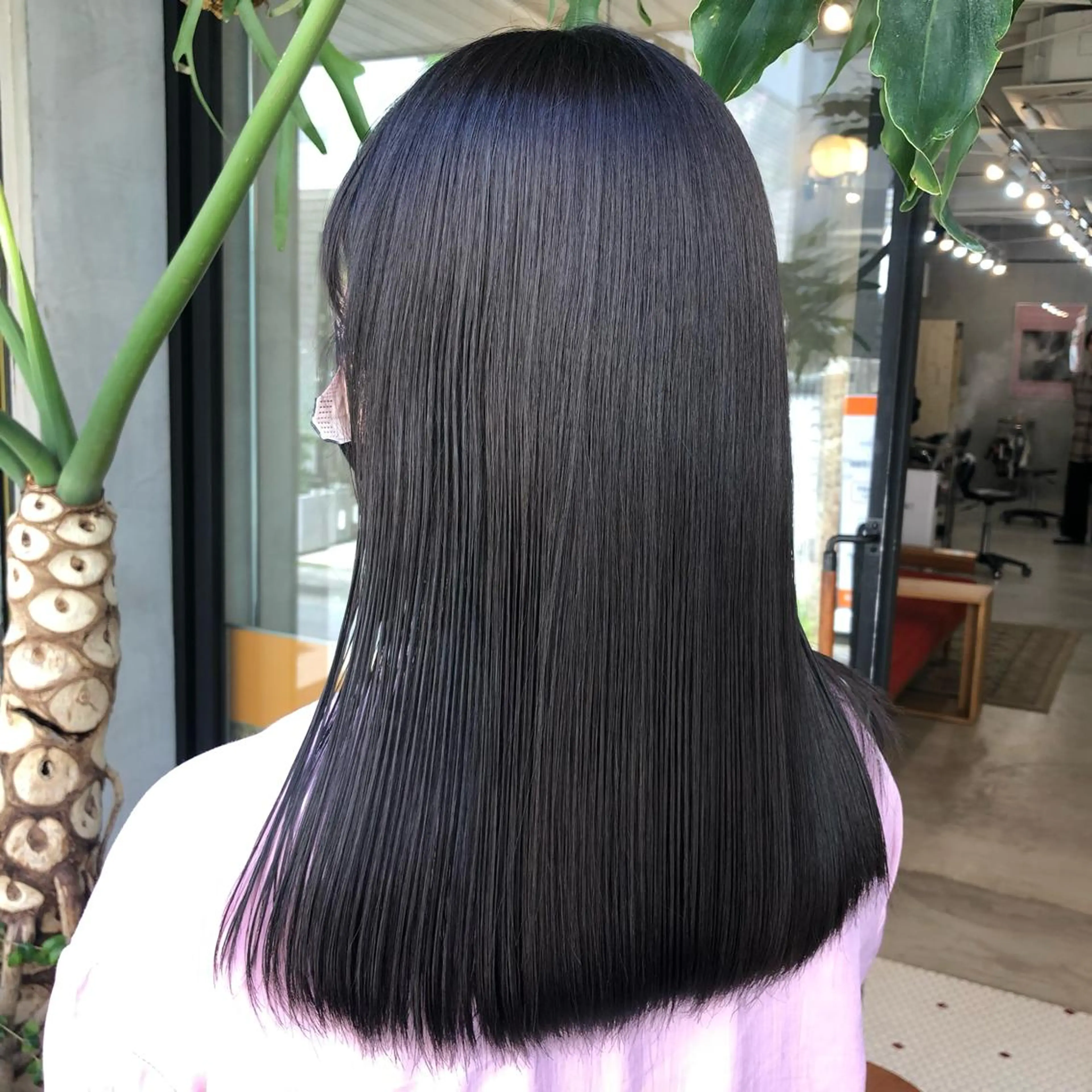 セミロング カラー honoka ikegamiのヘアスタイル