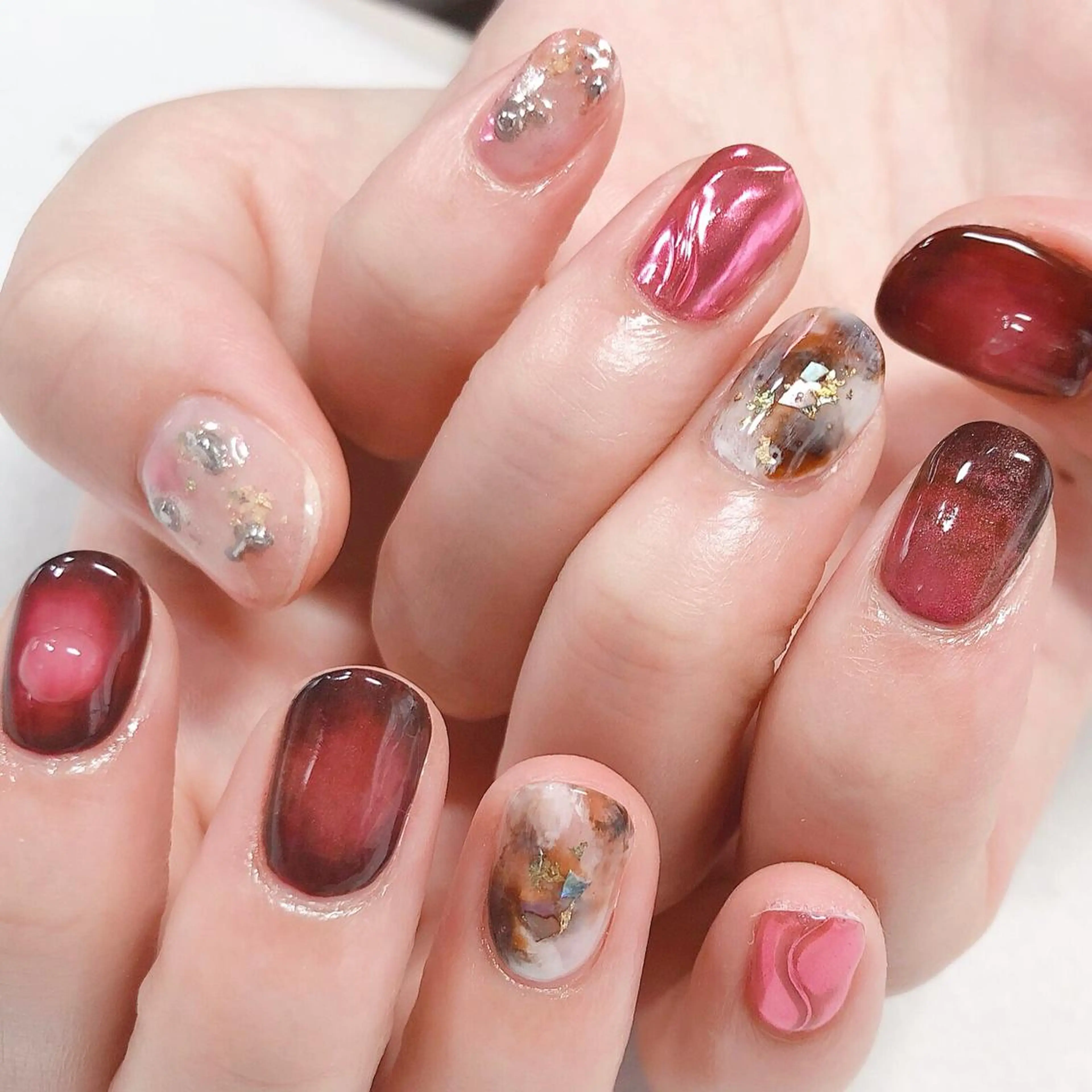 ネイル ジェルネイル 東 千夏のネイルデザイン