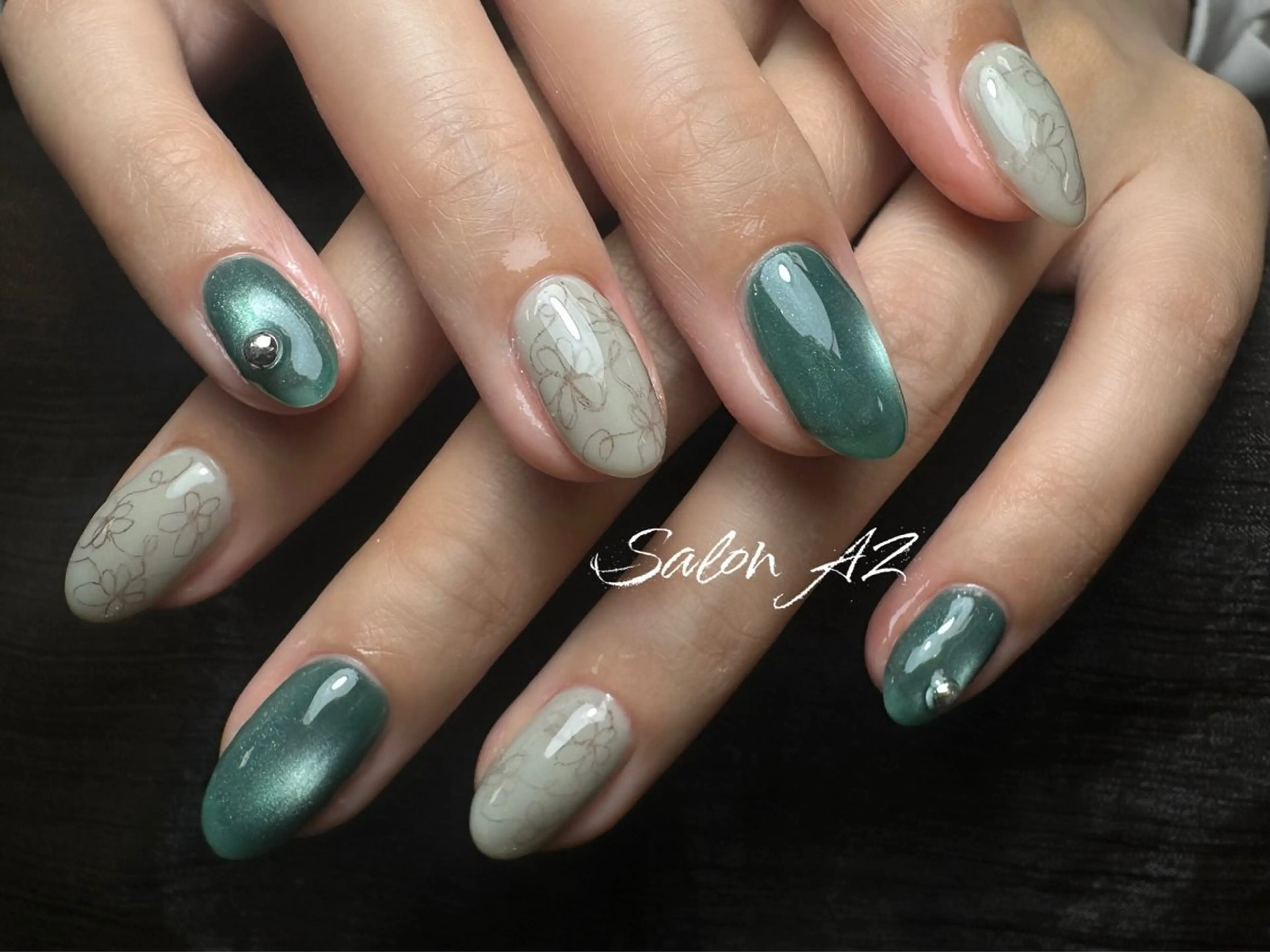 ネイル オフィスネイル ハンドネイル salon AZのネイルデザイン