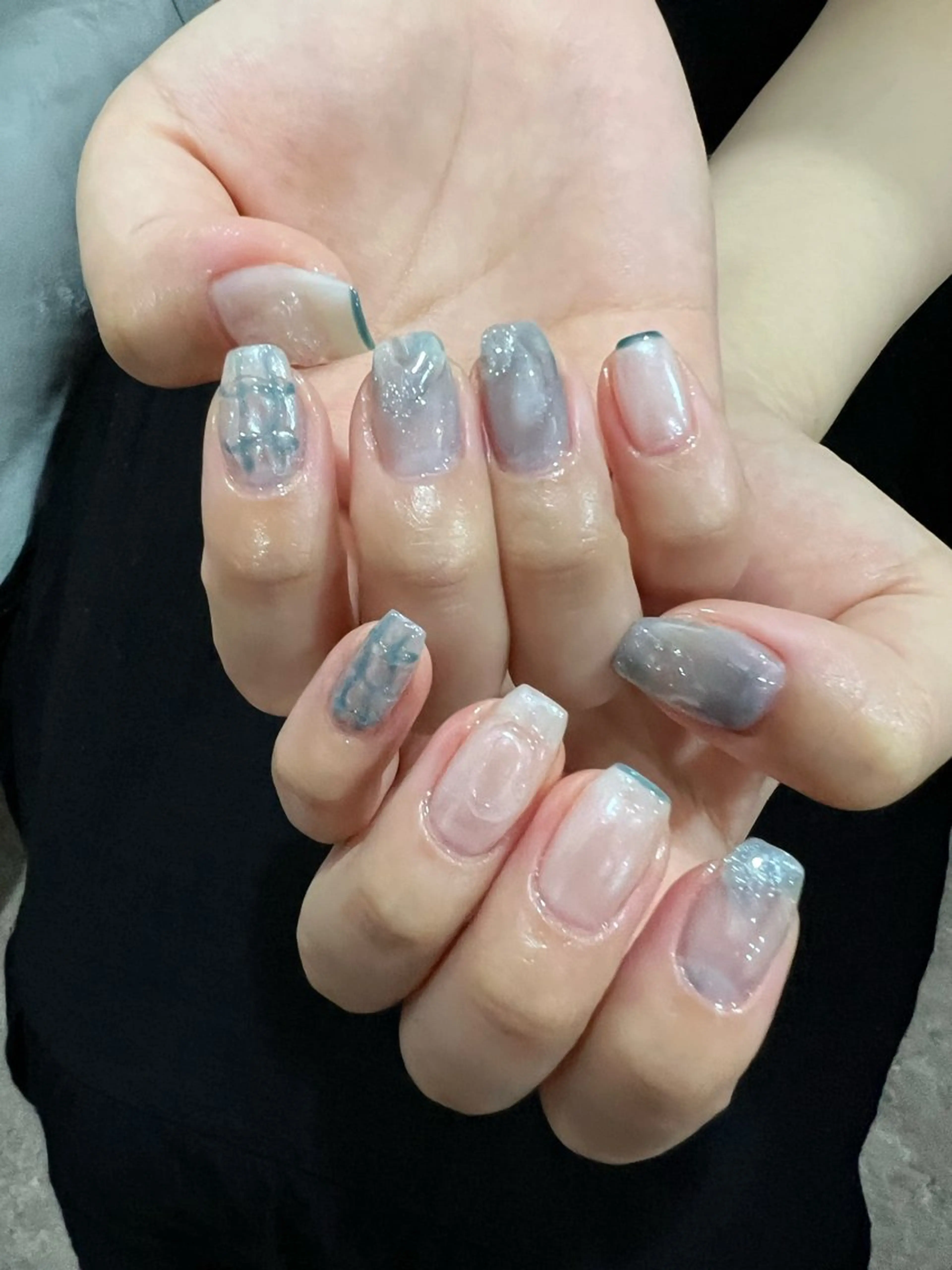 ネイル 韓国ネイル ワンホンネイル Kawaii _Nailのネイルデザイン