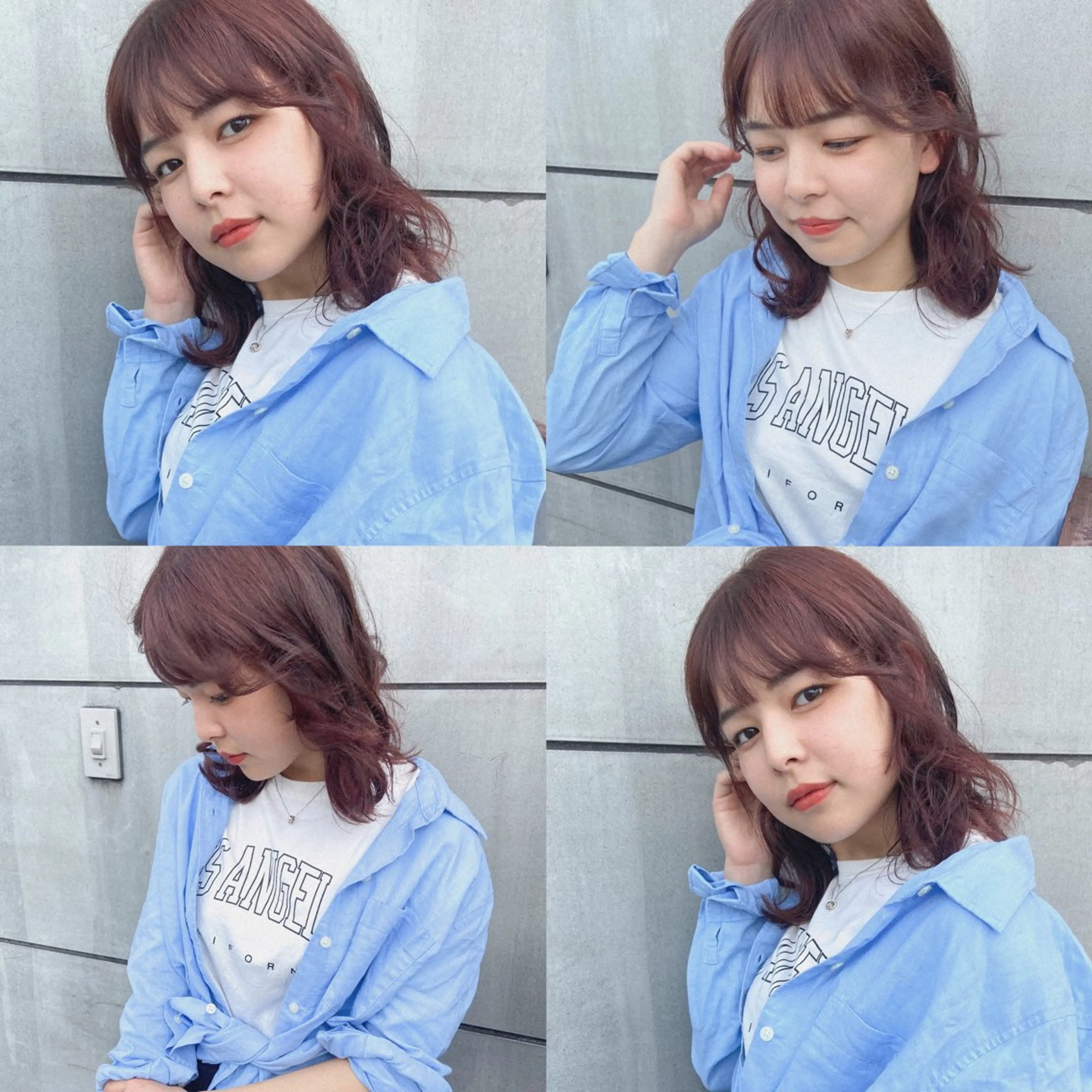 セミロング カラー パーマ ヘアアレンジ 🌼似合わせのプロ 心斎橋/rena🌼のマツエク・マツパデザイン