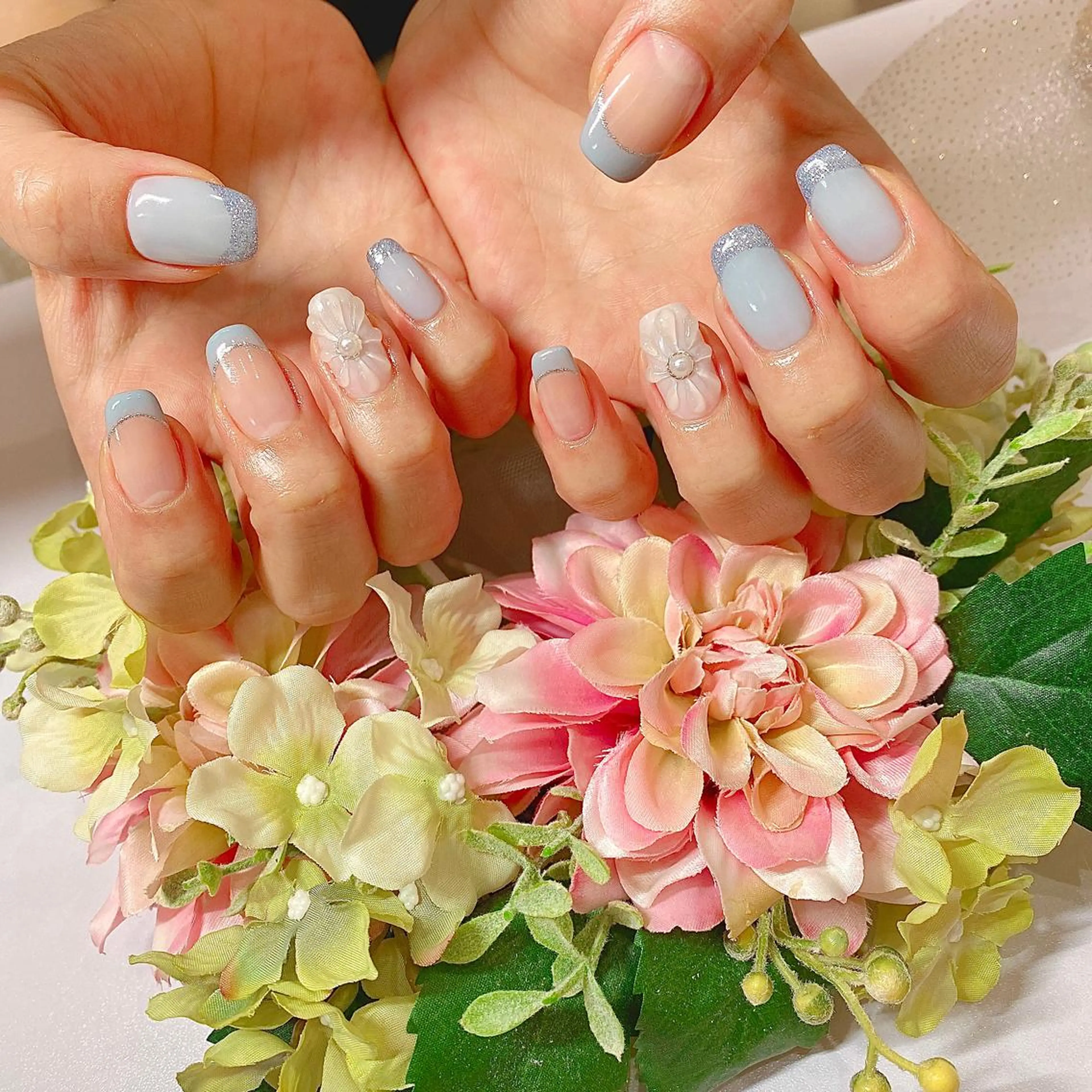 ネイル フレンチネイル ハンドネイル Nail Salon Leafのネイルデザイン