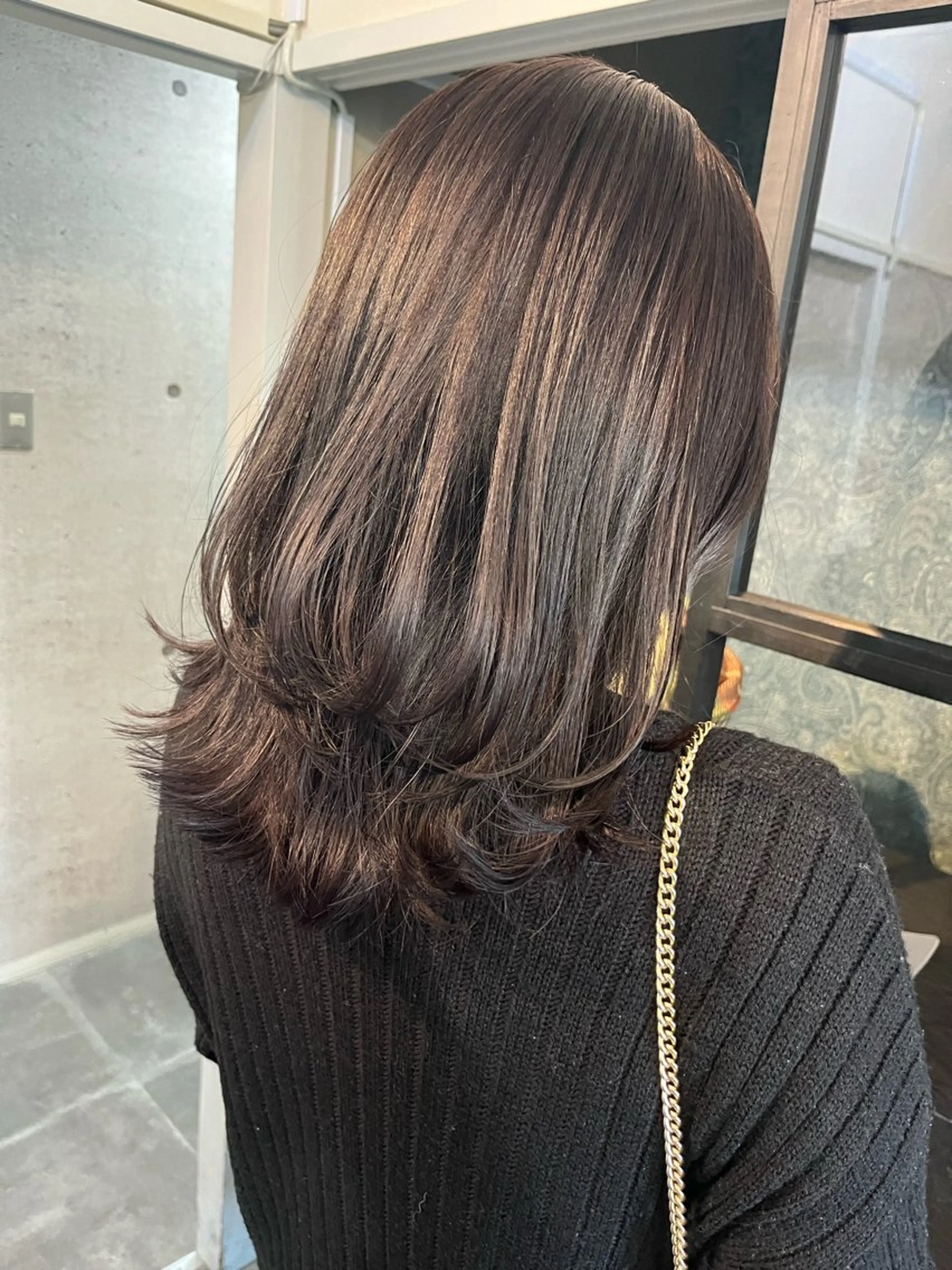 ミディアム カラー パーマ Day&Night kanaのヘアスタイル