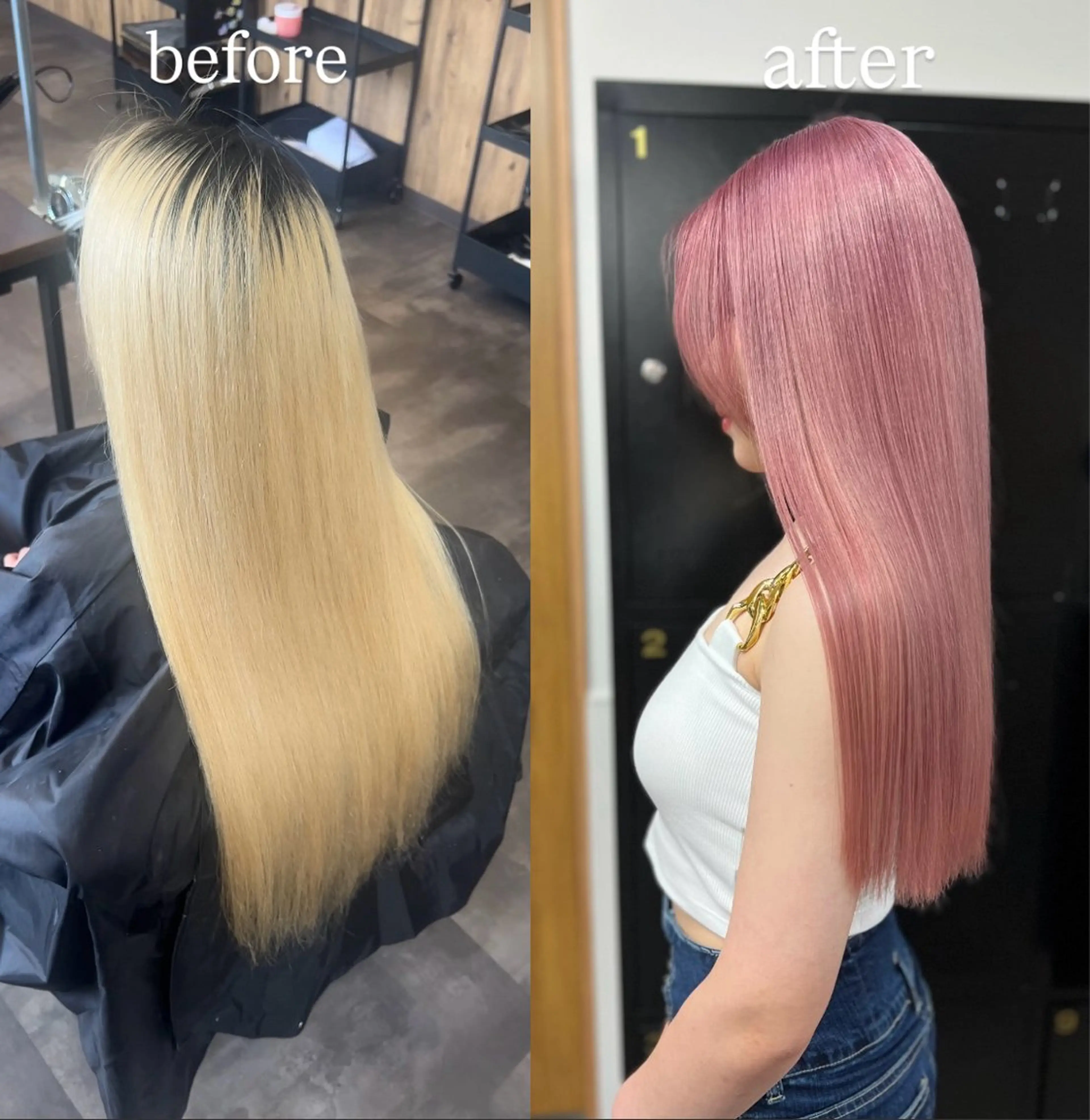 【艶々なブリーチ】エフェクトブリーチ2回+髪質改善HALOトリートメント¥23000の写真