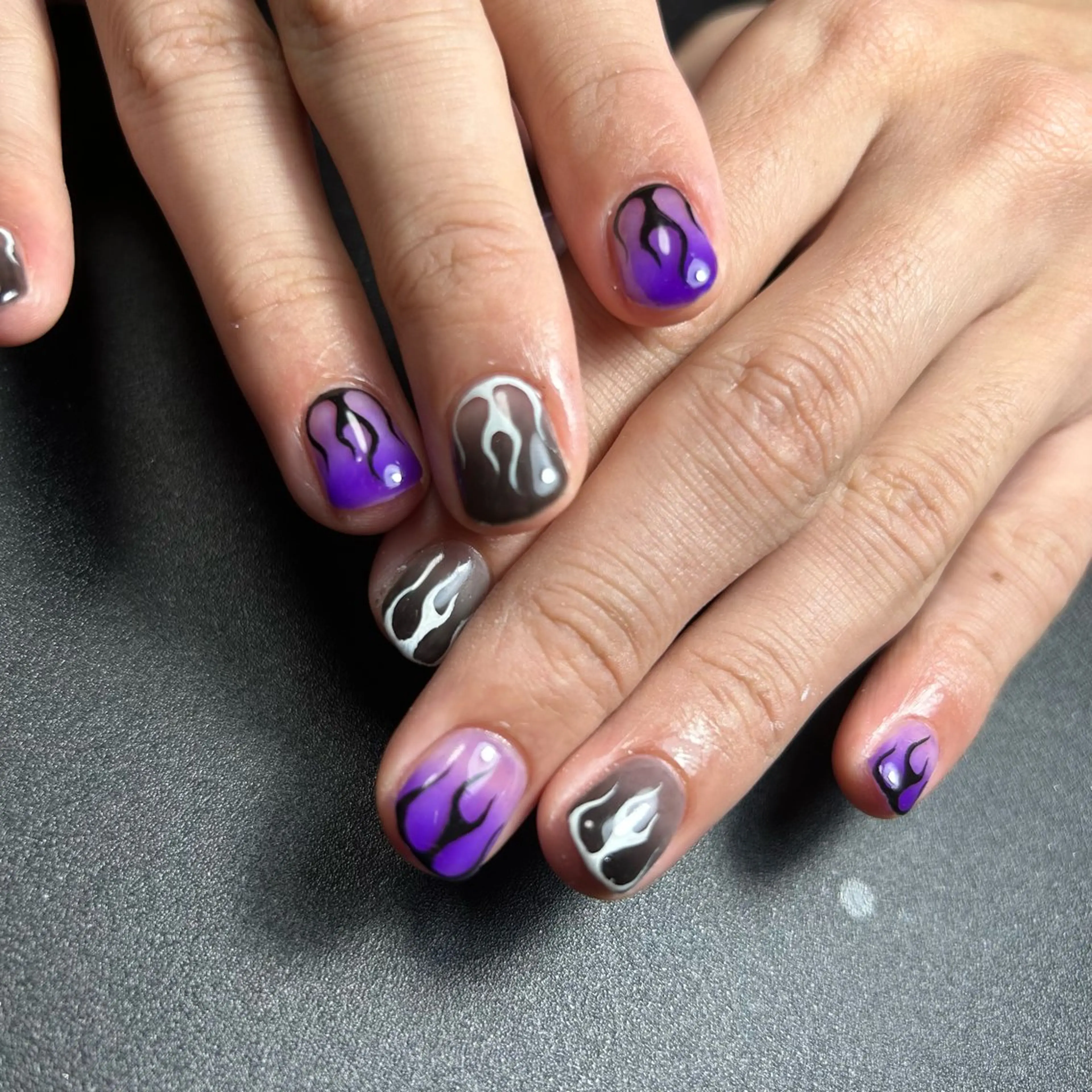 ショート メンズ ハンドネイル ⛓Miyu ⛓のネイルデザイン