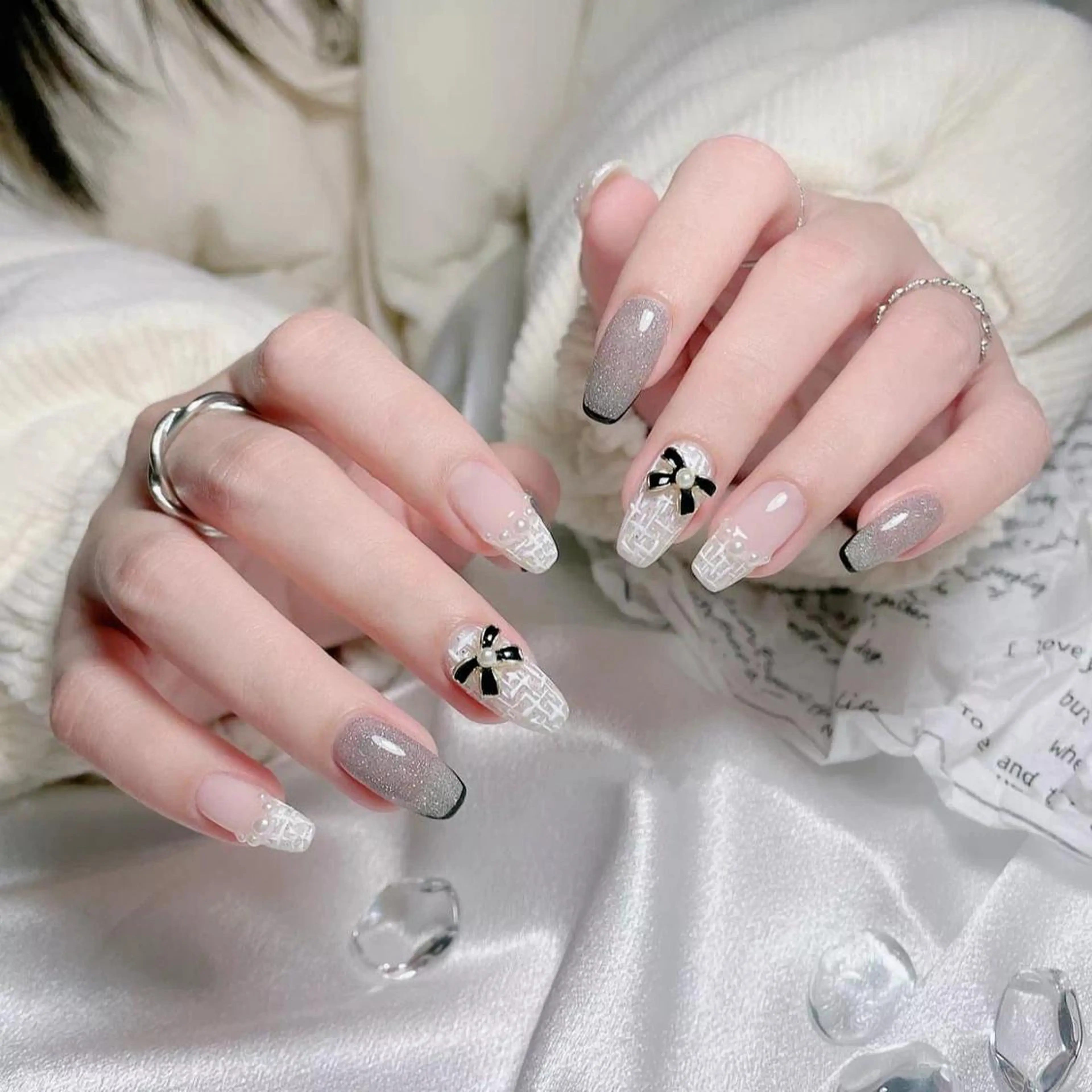 ネイル ハンドネイル M🌷nail 長さだし専門店のネイルデザイン