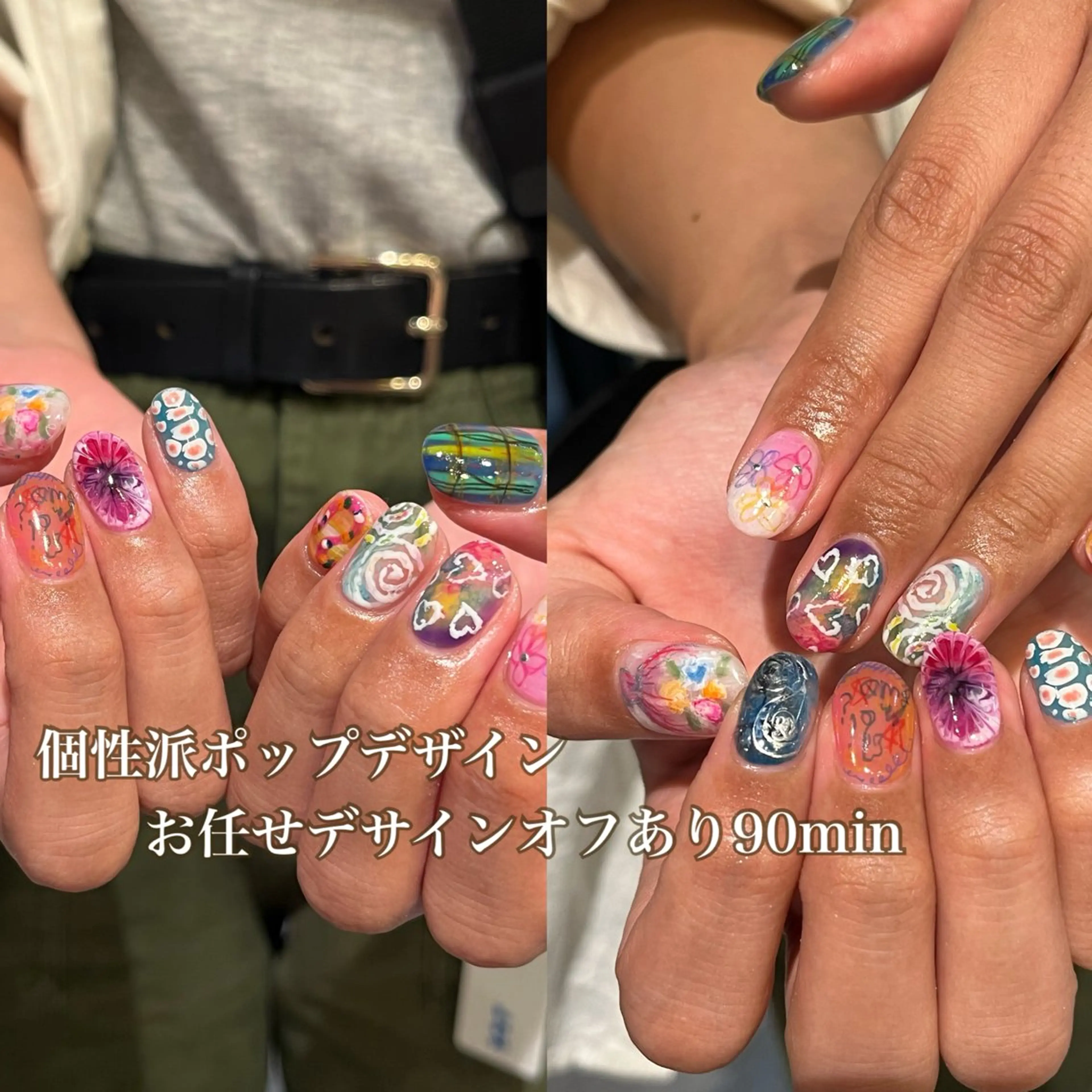 ネイル ハンドネイル ZEST kalon RINAのマツエク・マツパデザイン