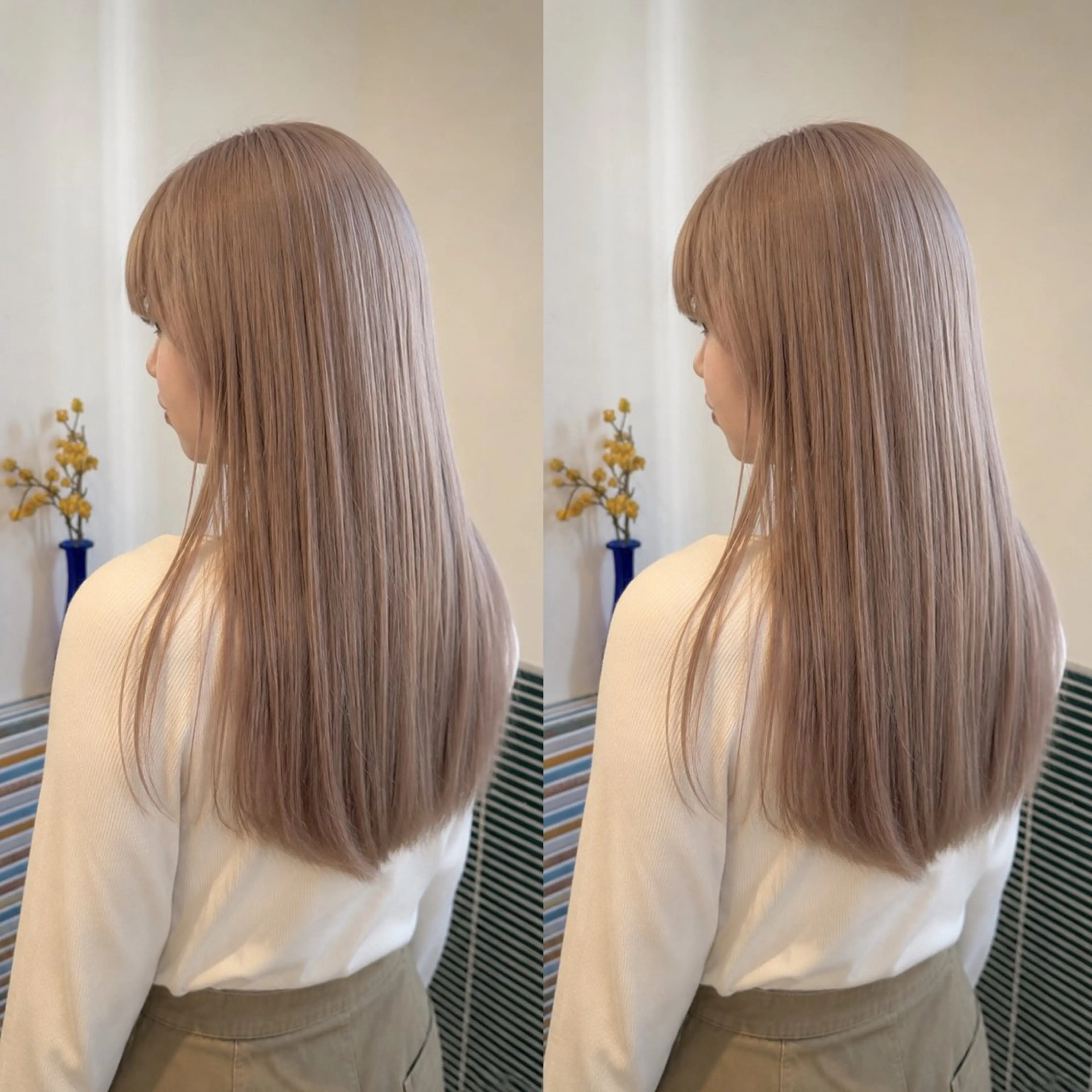 セミロング カラー ヘアカラー カラー特化/ブリーチ 梅田中崎町/あかりのヘアスタイル