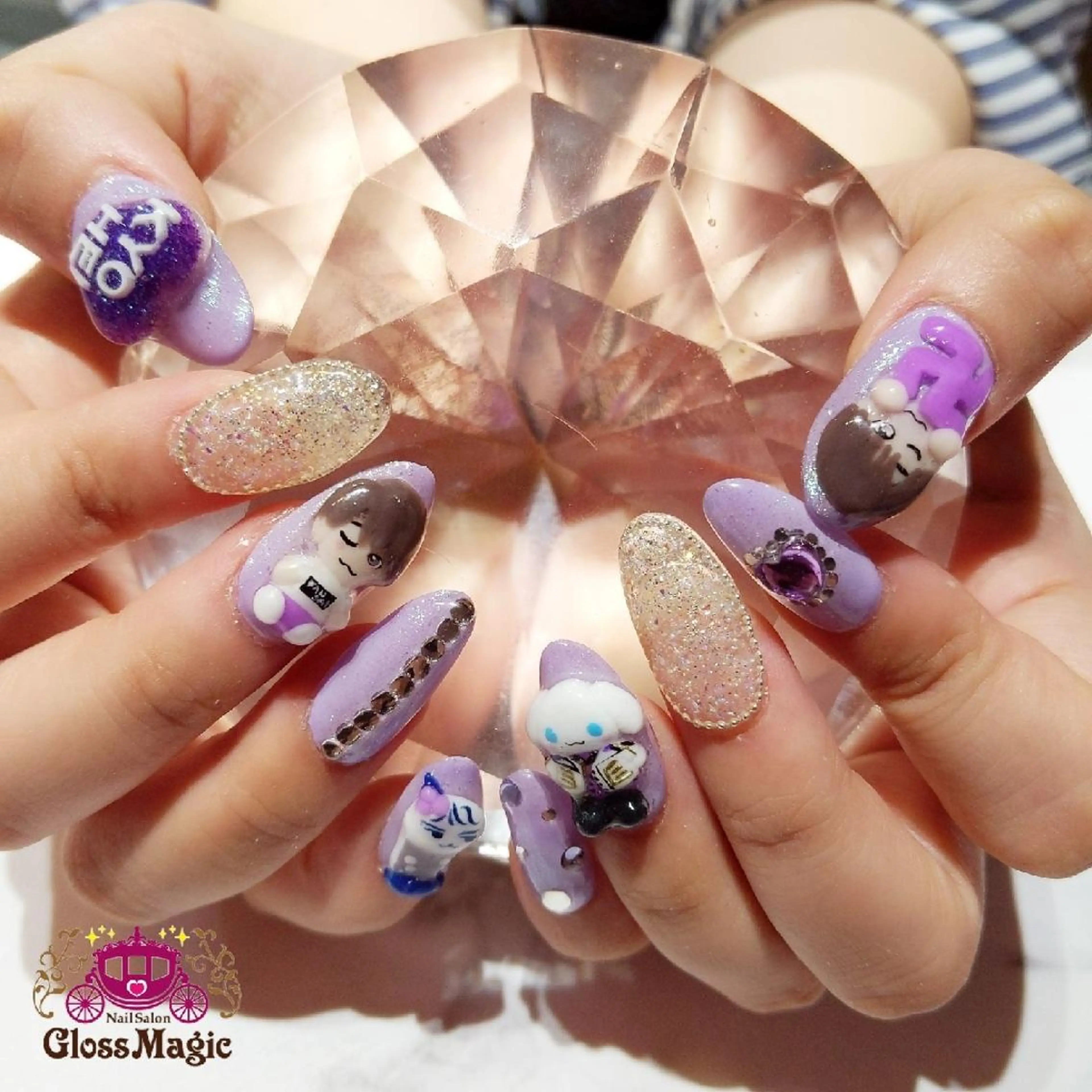 ネイル 持ち込み ハンドネイル あ きのネイルデザイン