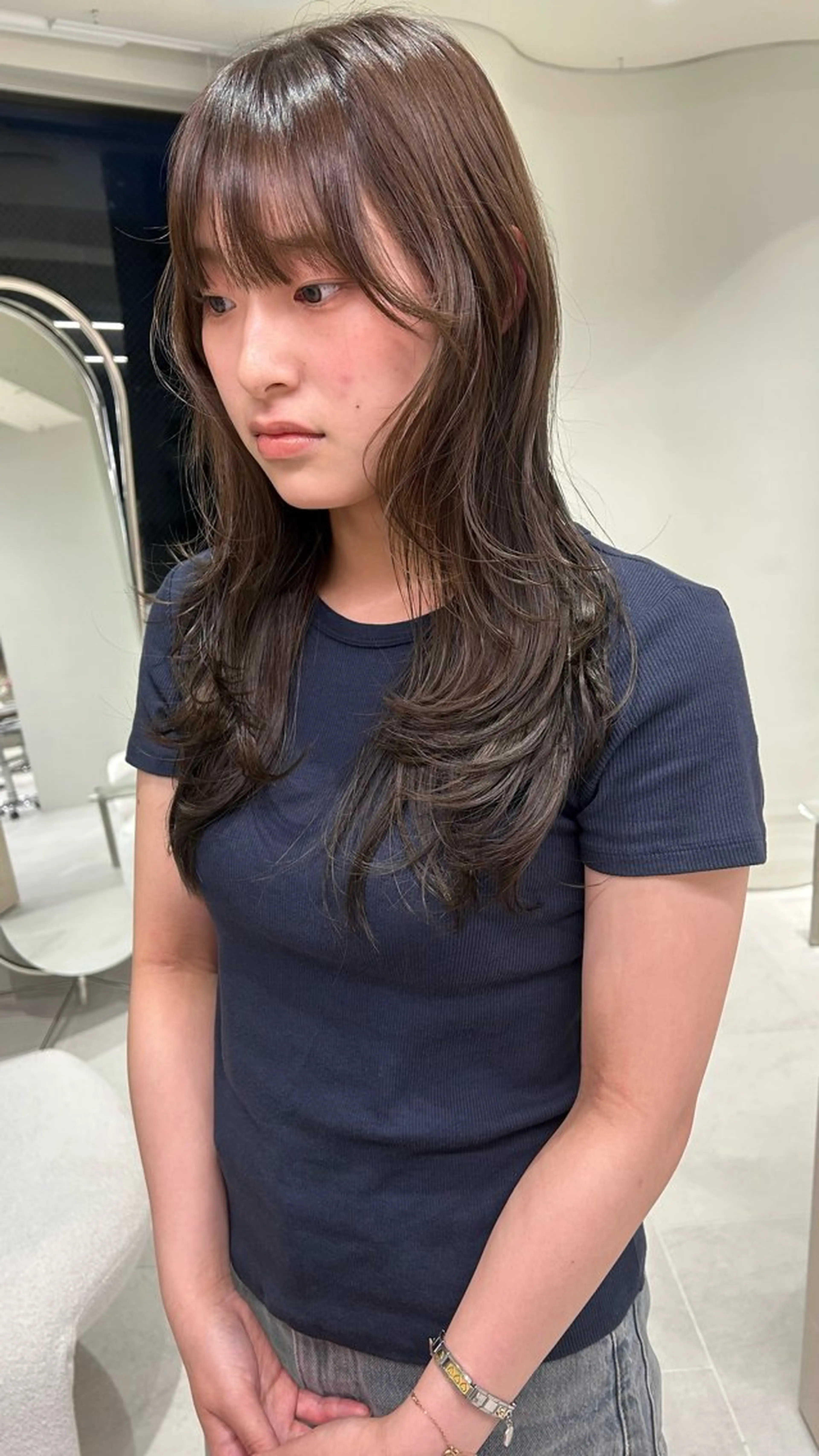 ロング カラー ブラウンカラー 透明感カラー レイヤーカット 海外レイヤー /NAGISAのヘアスタイル