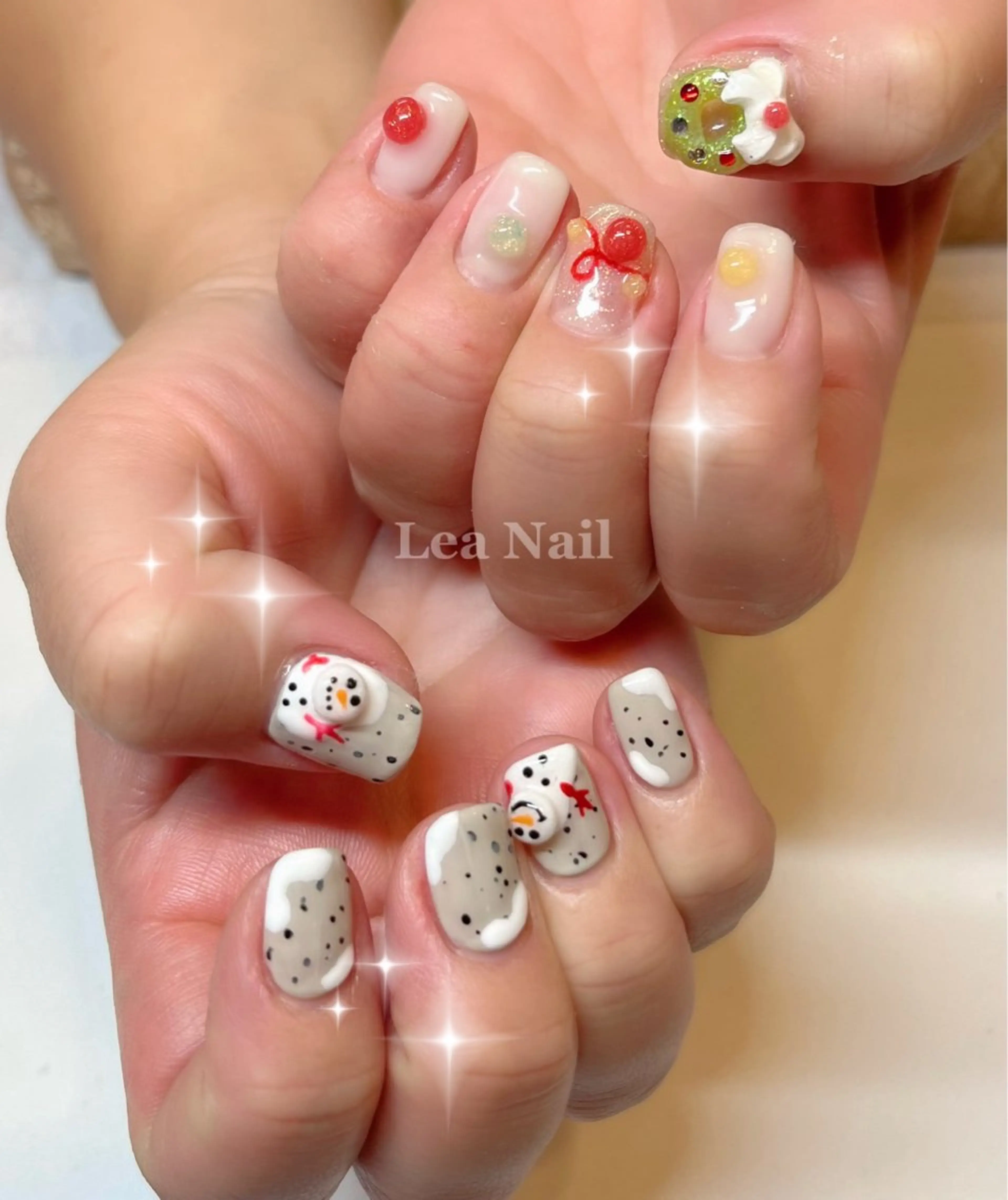 ネイル 冬ネイル クリスマス Lea Nailのネイルデザイン