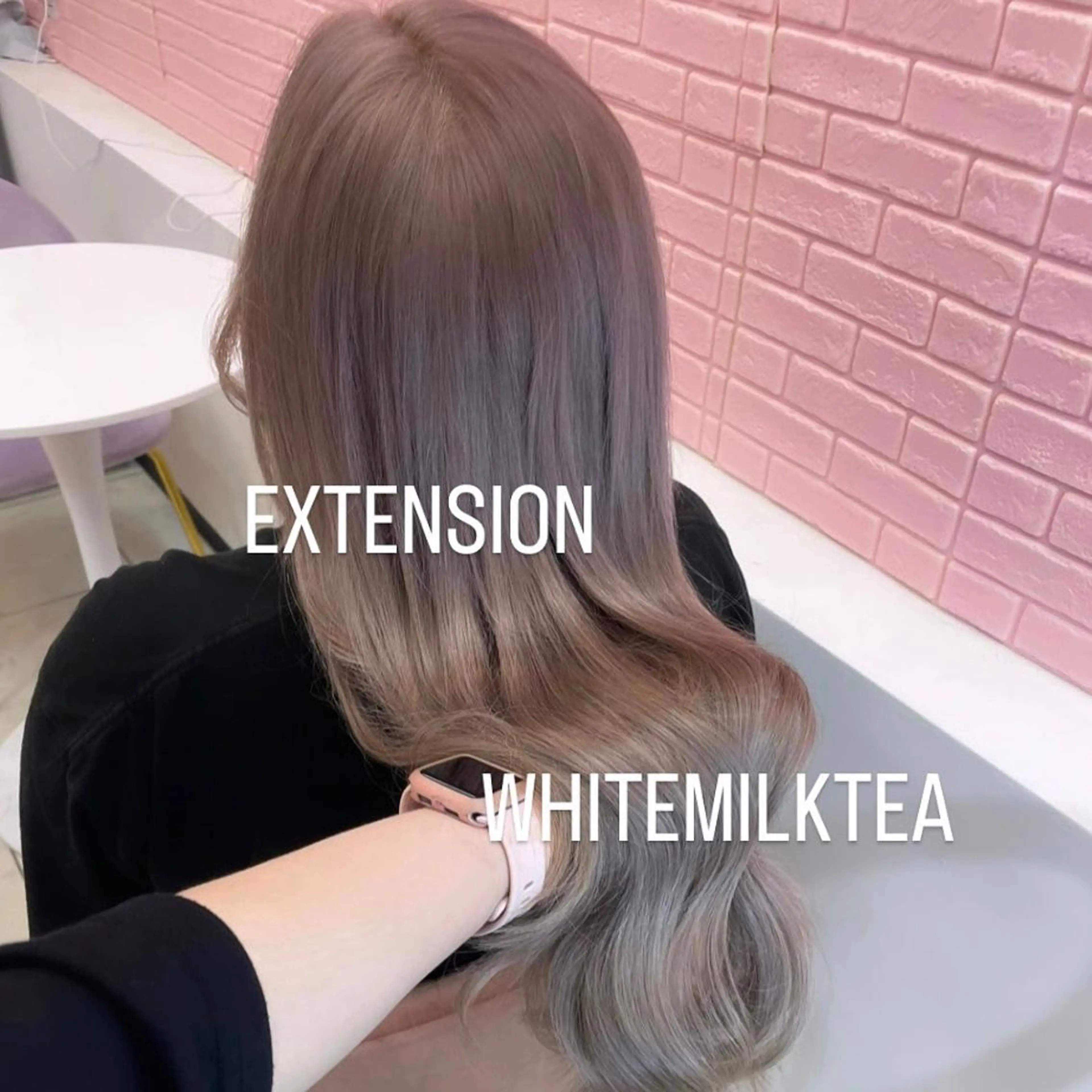 ロング カラー ヘアカラー エクステ エクステ🩵ブリーチ 韓国ヘア🩵KAEのヘアスタイル