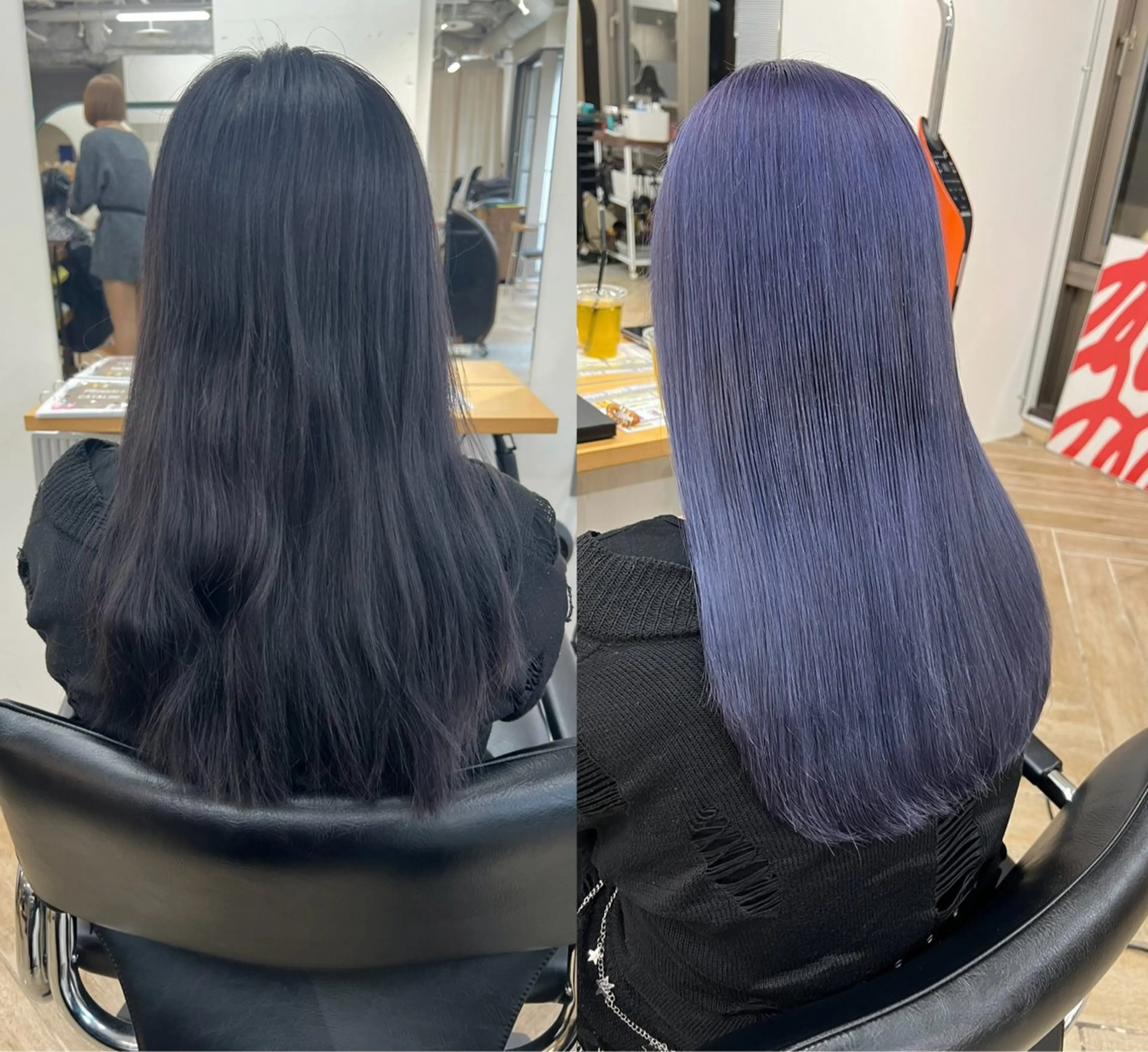 ロング カラー ヘアカラー トリートメント ベージュ/髪質改善 新潟/万代/井上佑のヘアスタイル