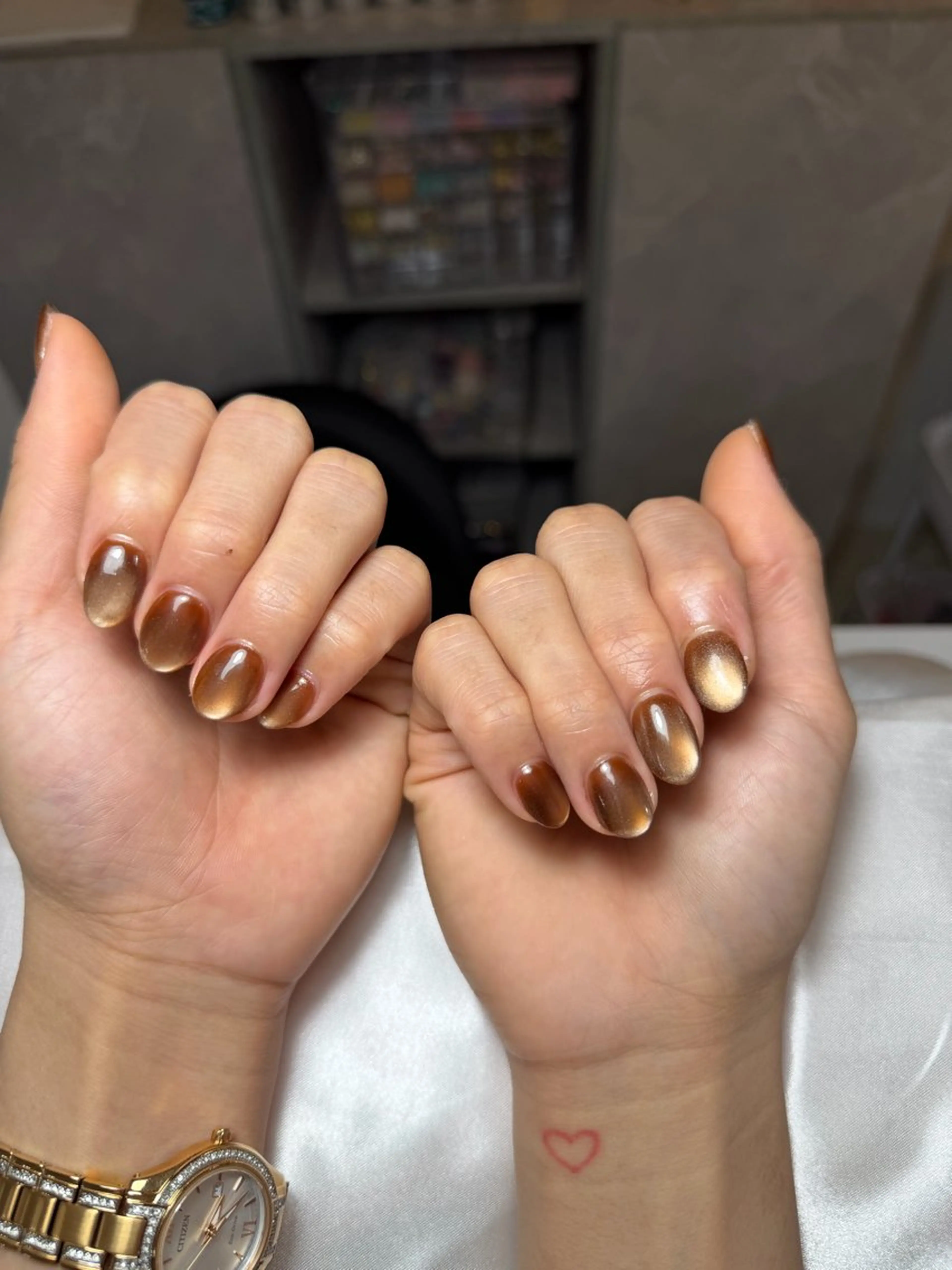 ネイル マグネットネイル ハンドネイル Rin Nails Osakaのネイルデザイン