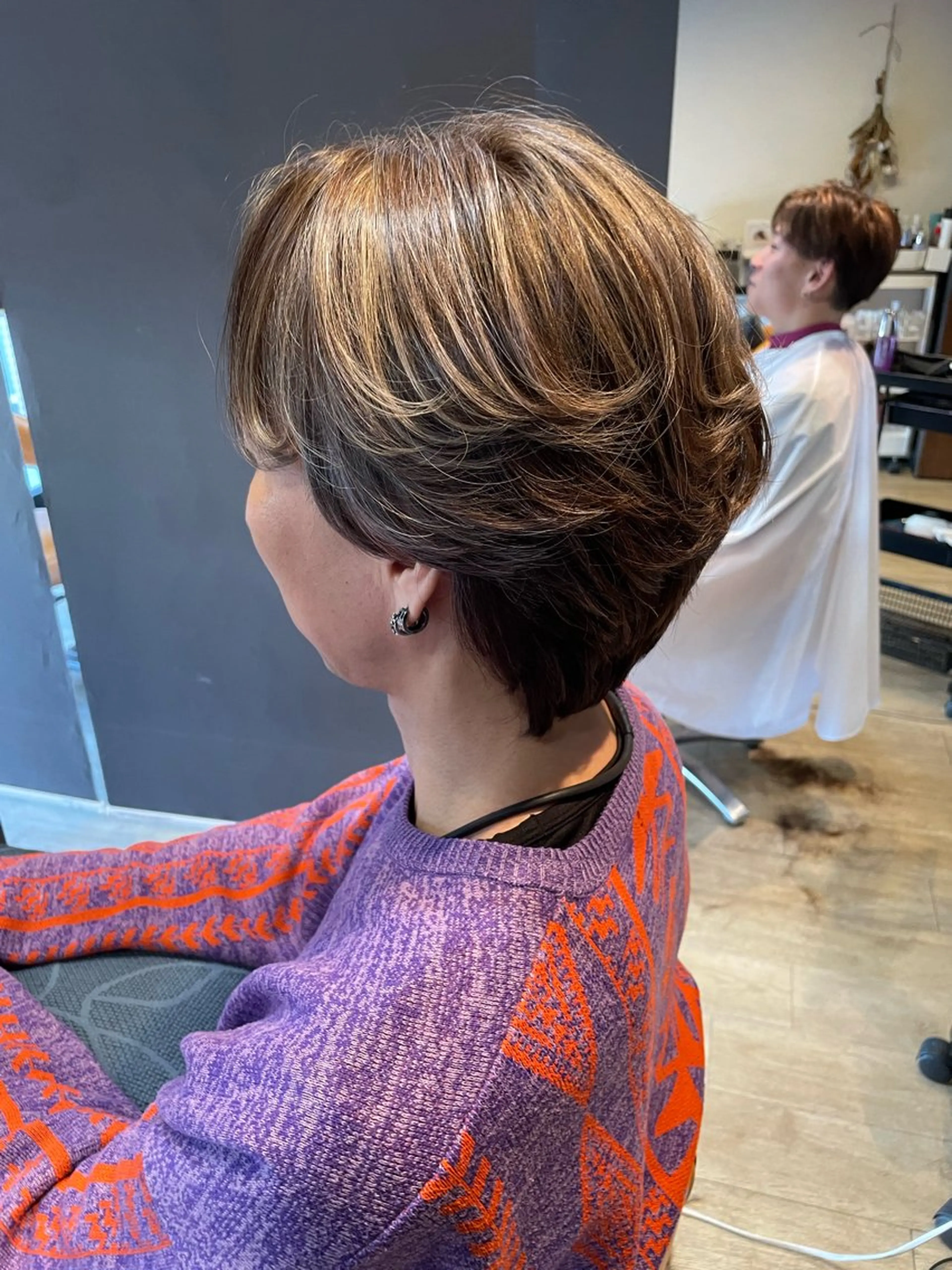 ショート カラー ハイライトカラー ハイライト 髪質改善/ブリーチ 田代 龍我のヘアスタイル